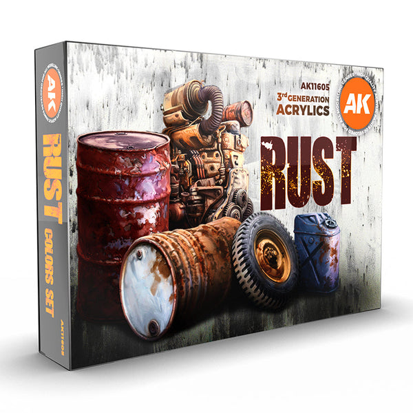 AK Interactive 3G Rust weathering set