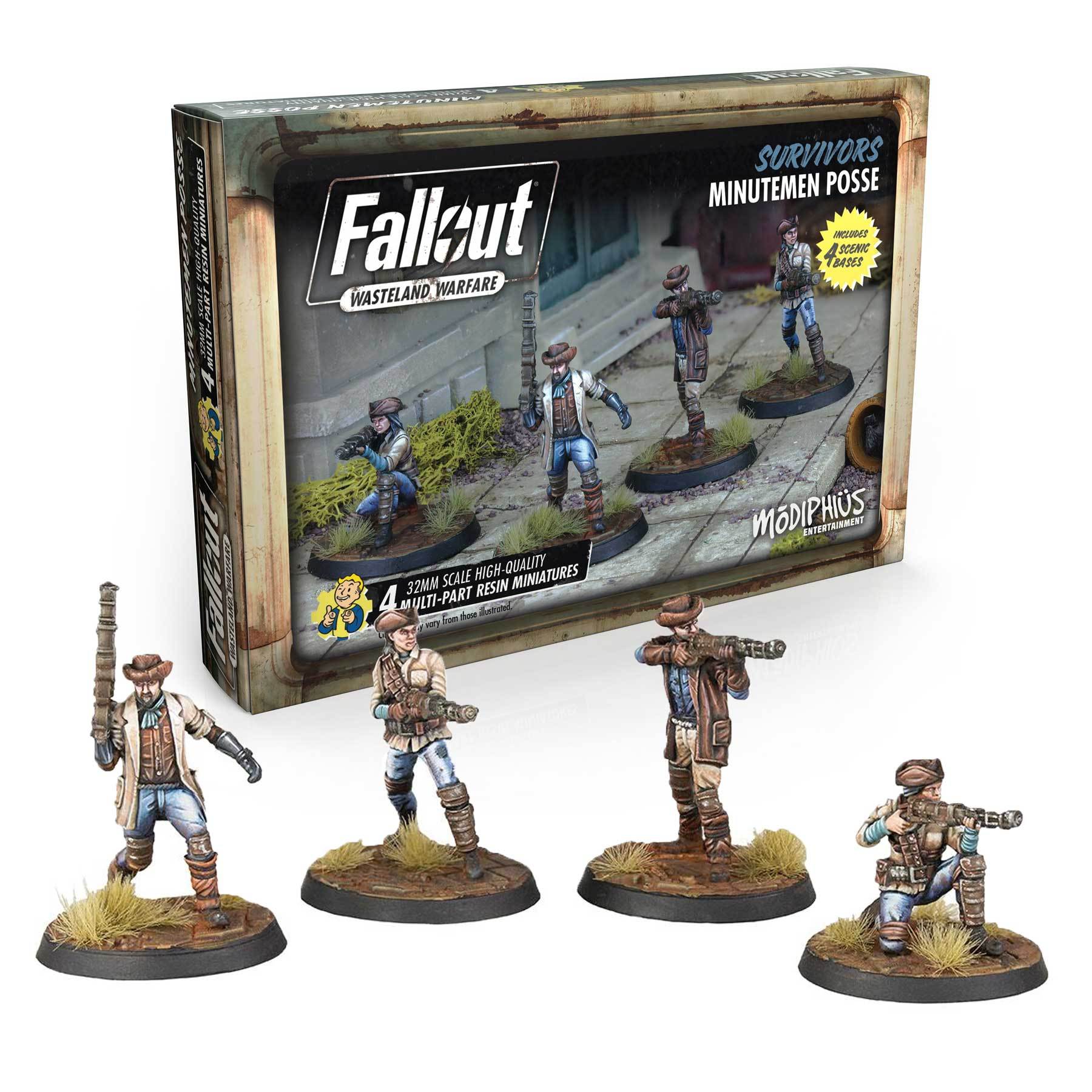 Fallout: Wasteland Warfare Models - Survivors Minutemen Posse