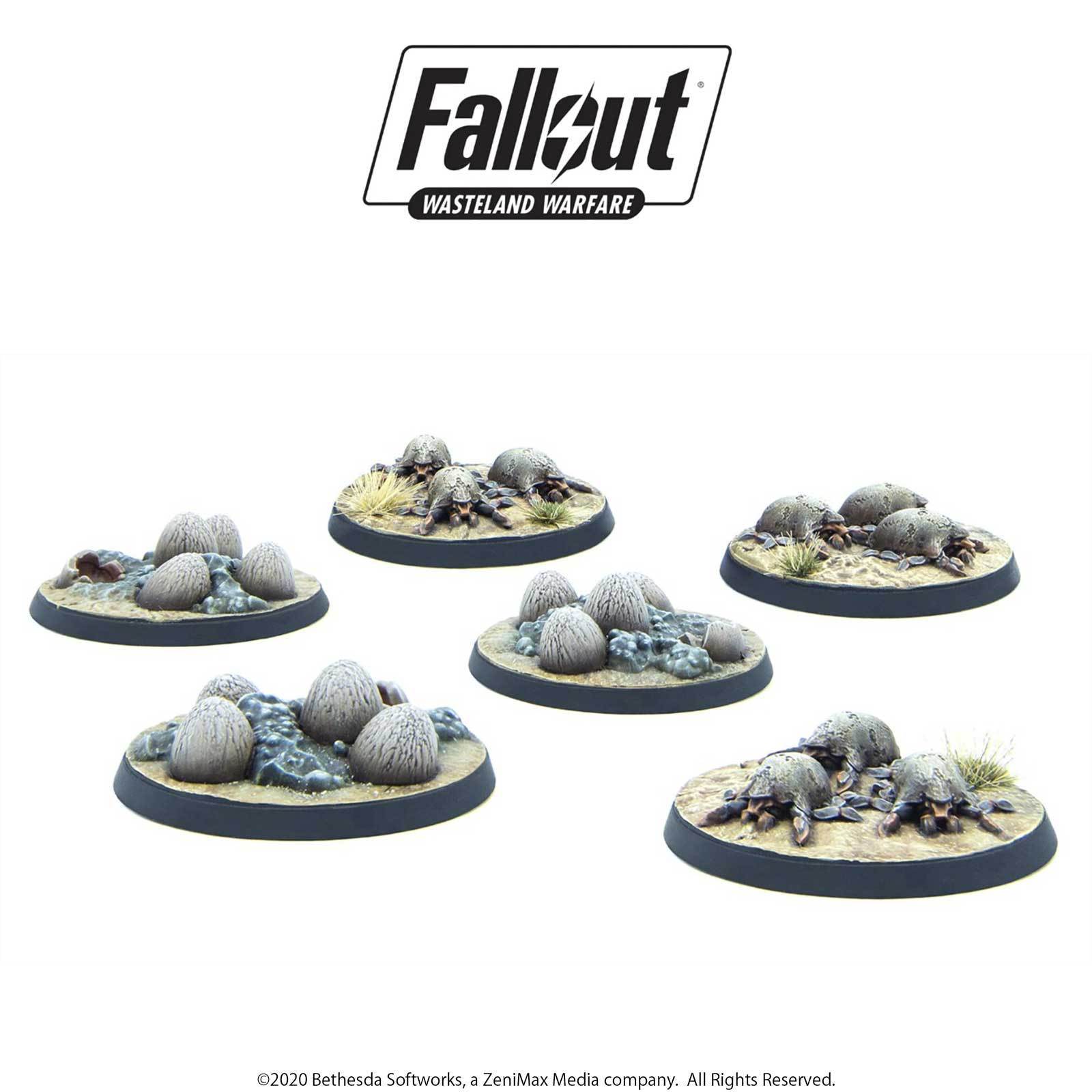Fallout: Wasteland Warfare - Creatures Mirelurk Hatchlings + Eggs