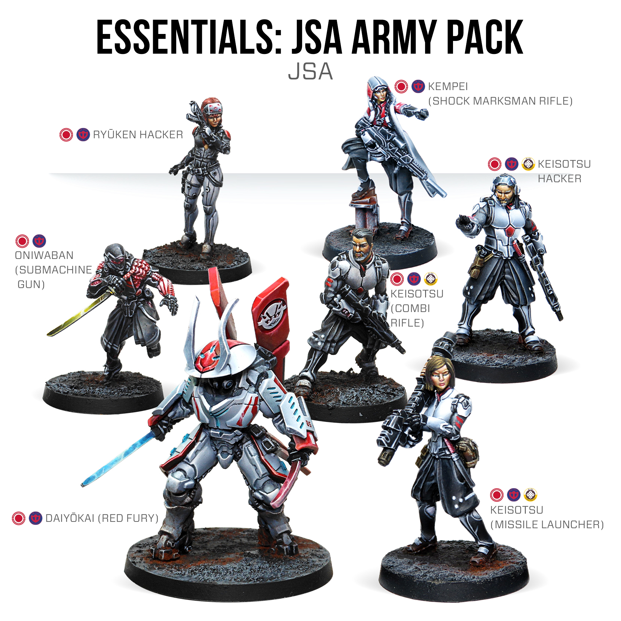 Infinity Essentials JSA Army Pack official render