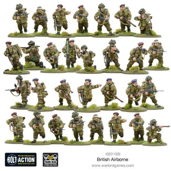 Bolt Action: British Airborne WWII Allied Paratroopers (Plastic)