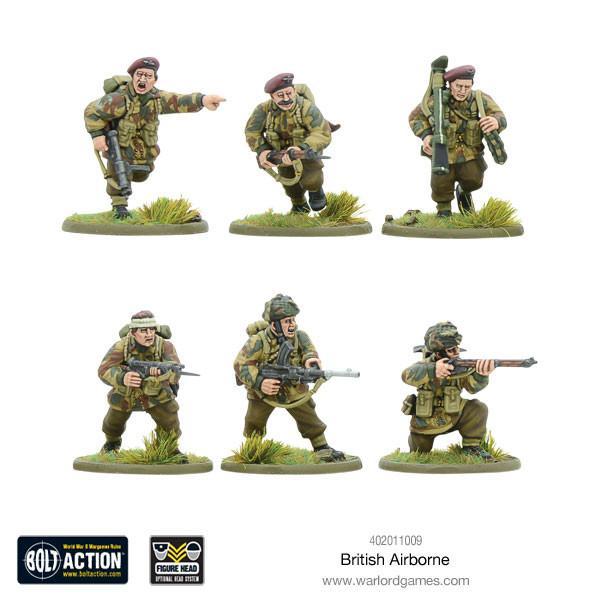 Bolt Action: British Airborne WWII Allied Paratroopers (Plastic)