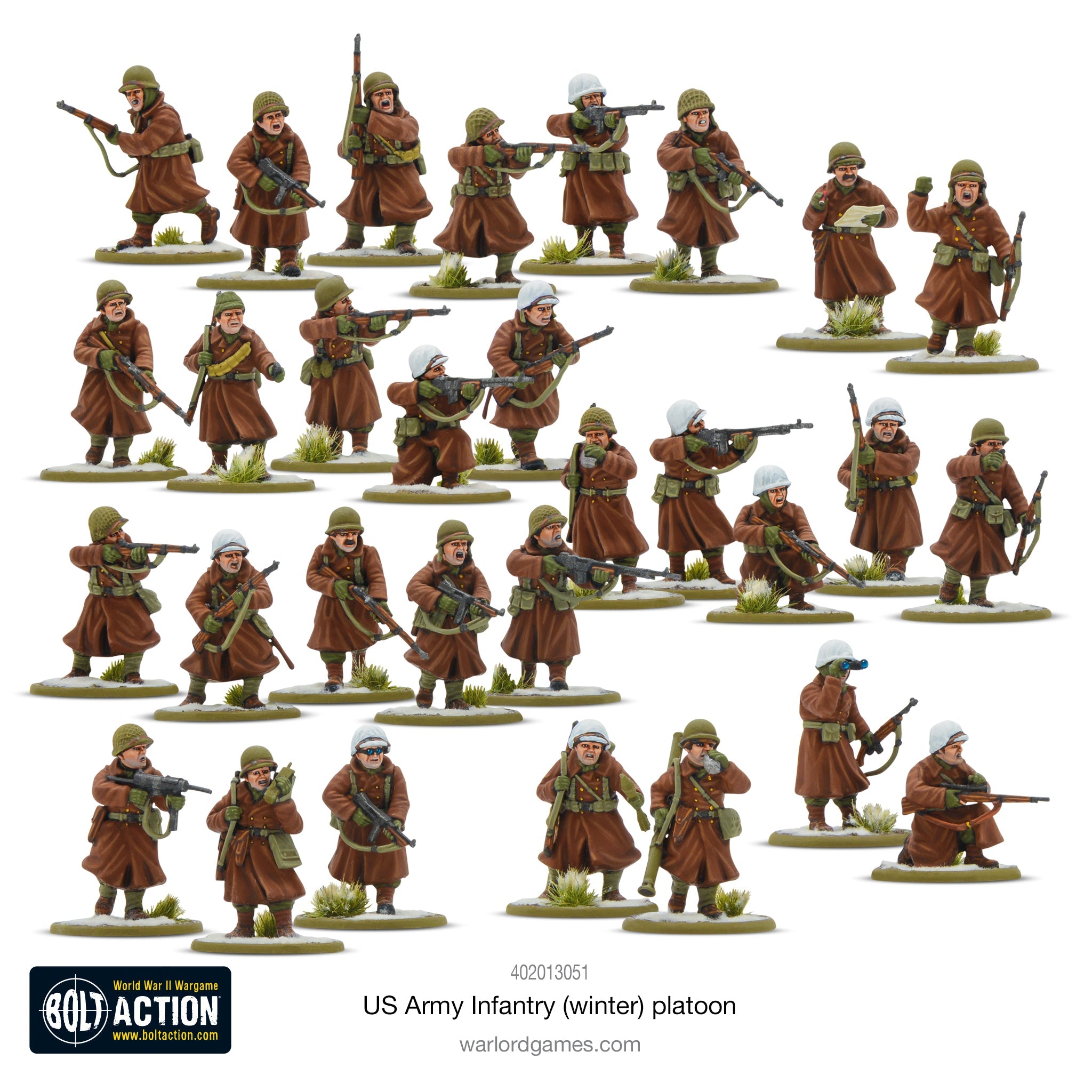 Bolt Action: US Army Infantry (Winter) Platoon - product image 1