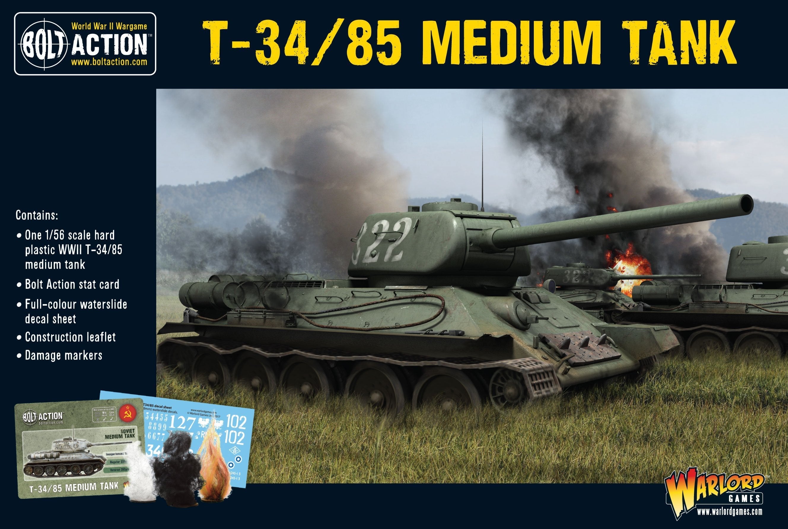 Bolt Action: T-34/85 Medium Tank (Plastic)