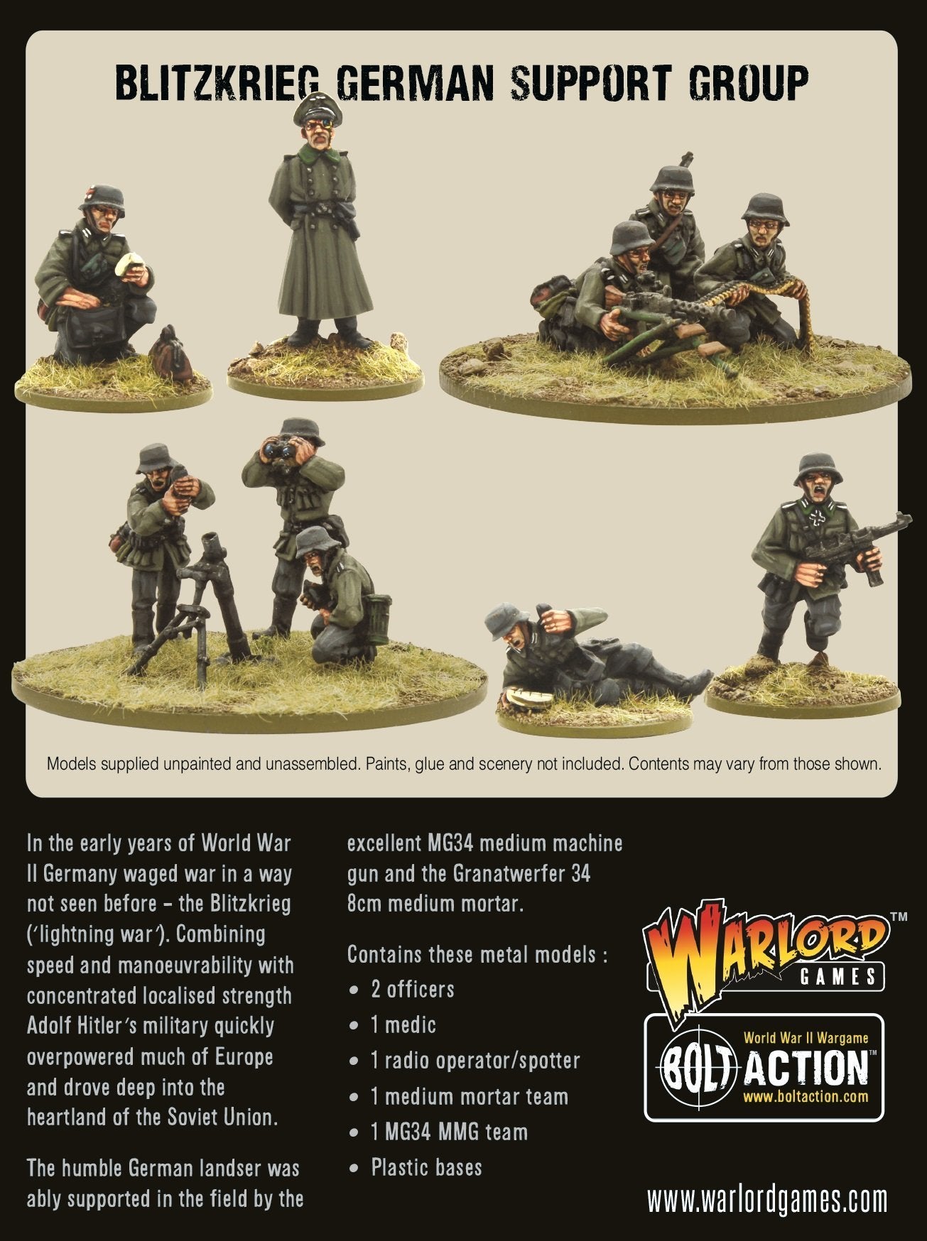 Bolt Action: Blitzkrieg German Support Group