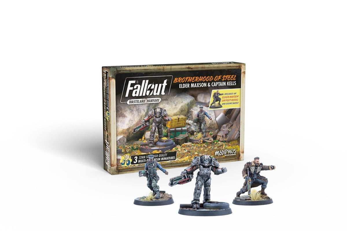 Fallout: Wasteland Warfare - Brotherhood of Steel Elder Maxson and Captain Kells