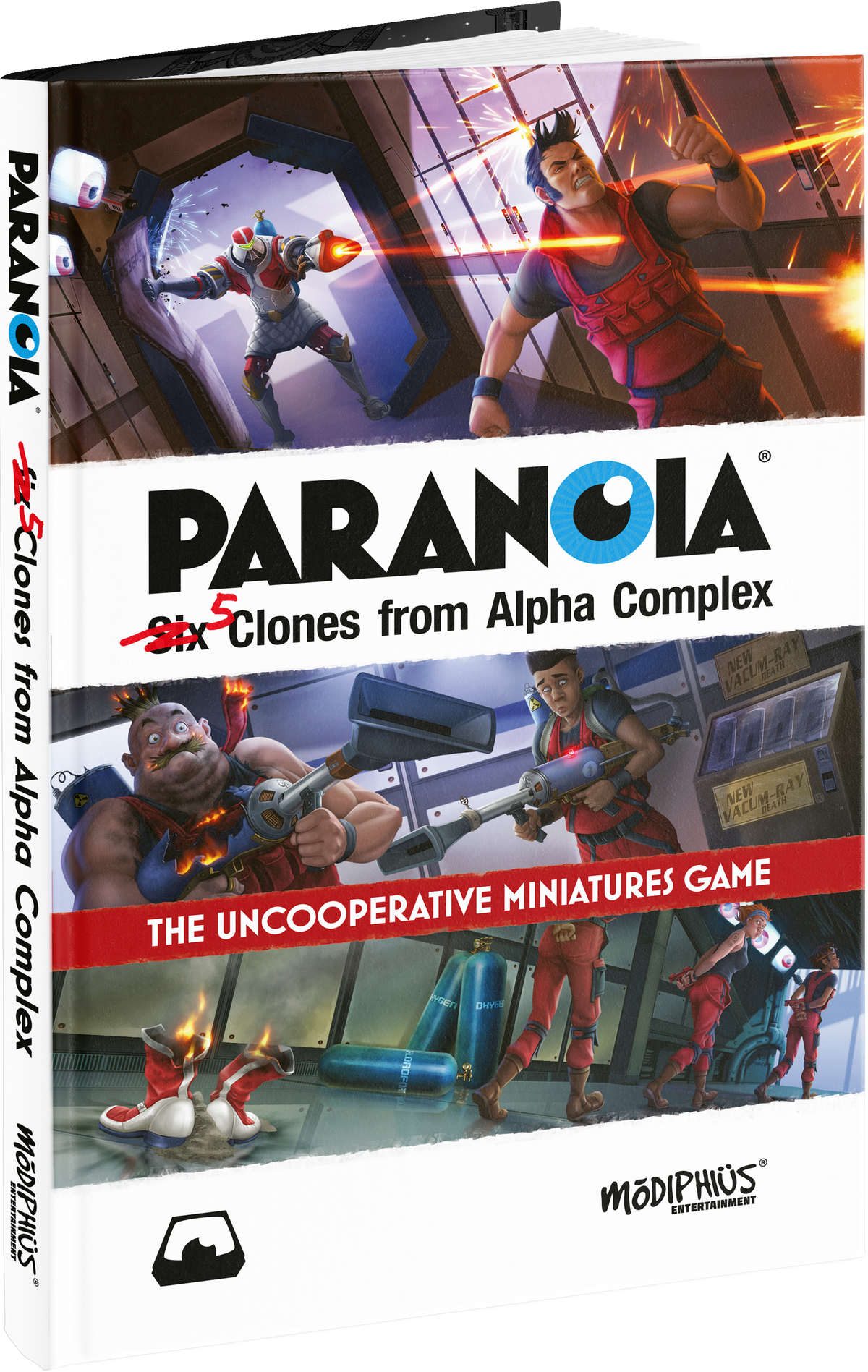 Modiphius: Paranoia Five Clones from Alpha Complex
