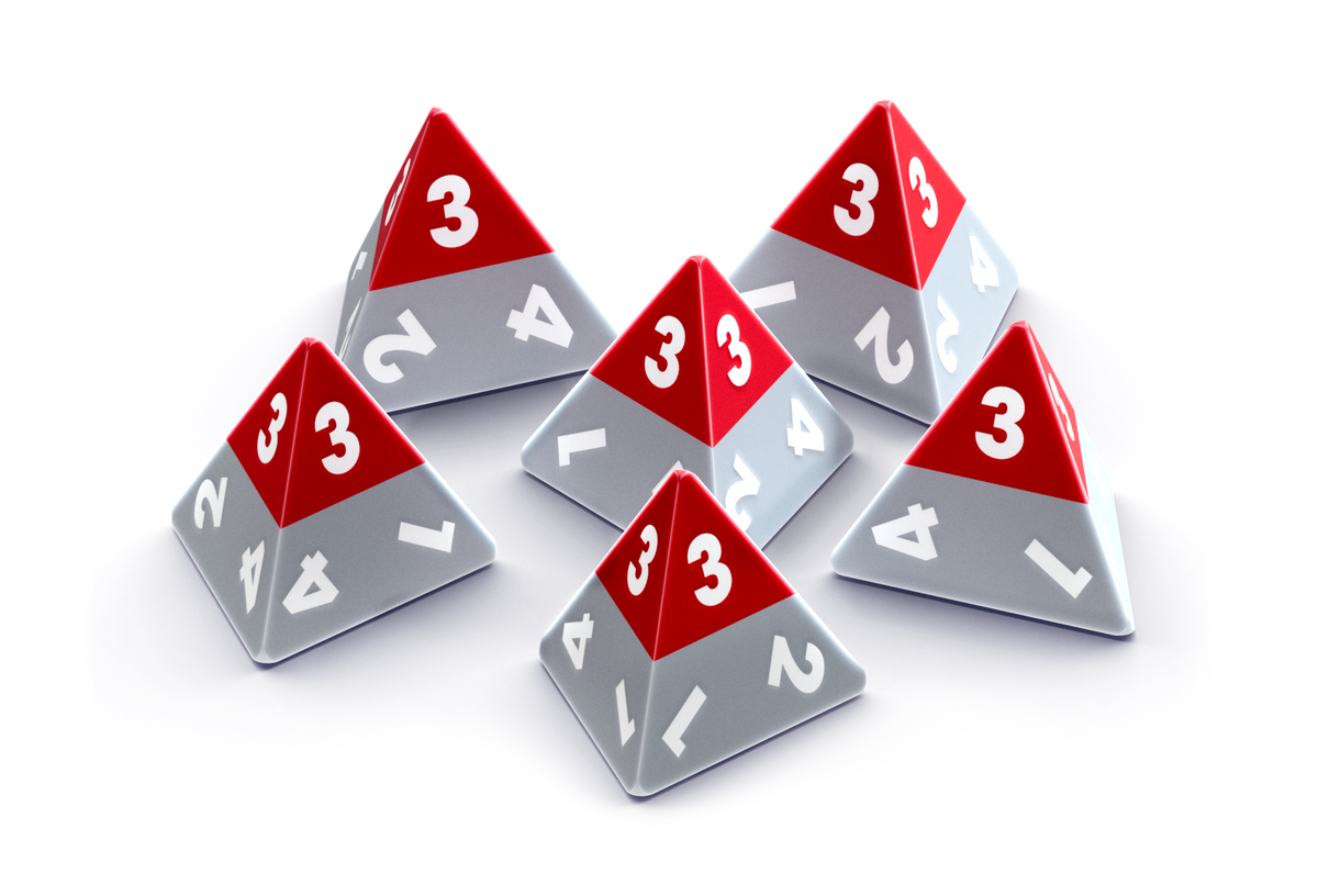 Modiphius: Triangle Agency Dice Set (6d4)