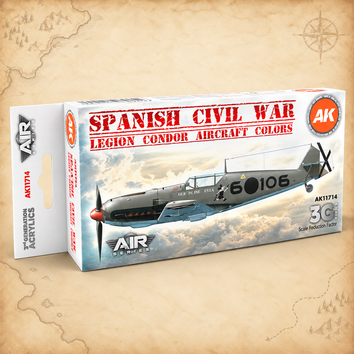 AK Interactive: 3G Air - Spanish Civil War. Legion Condor Aircraft SET, alternate view