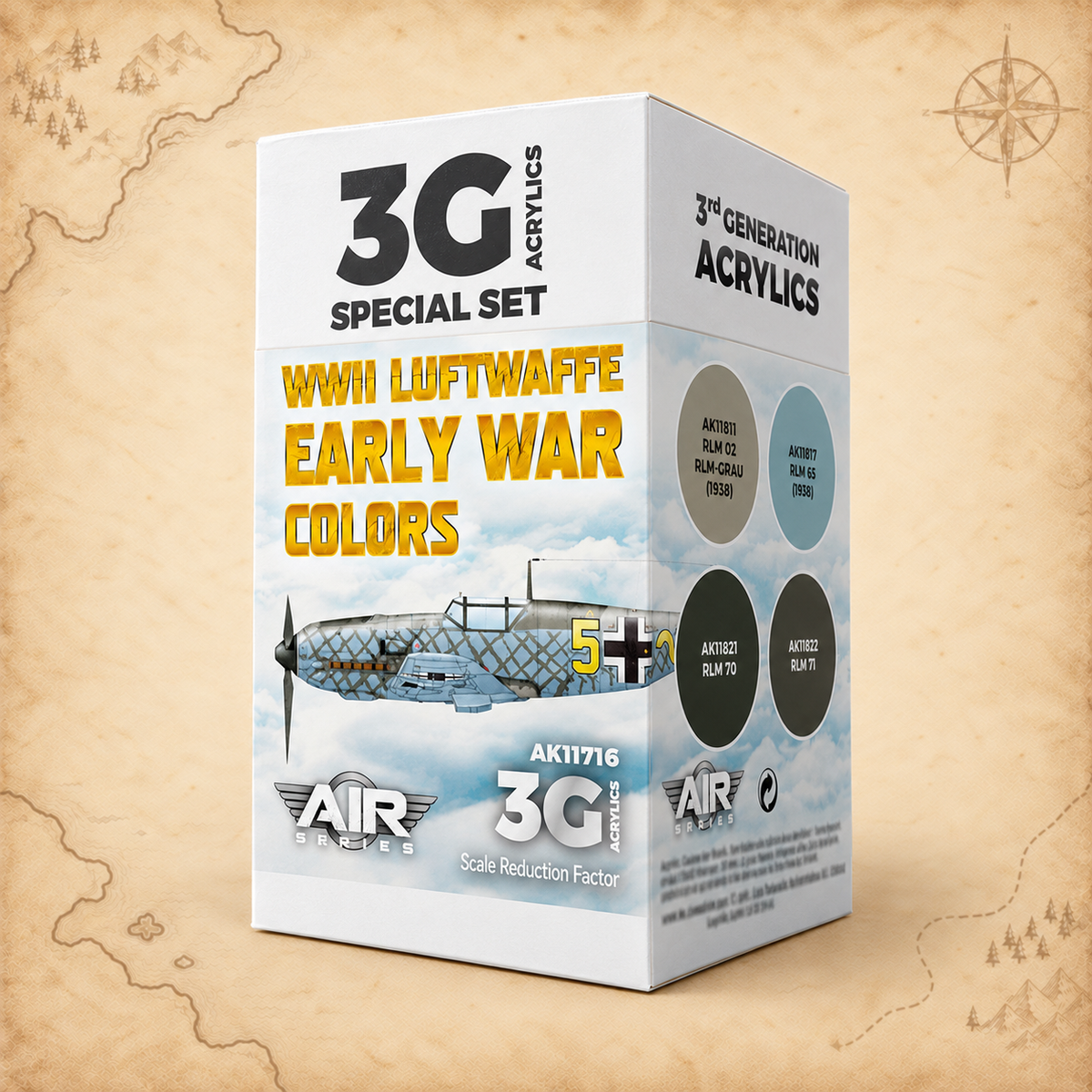 AK Interactive: 3G Air - WWII Luftwaffe Early War Colors SET, alternate view