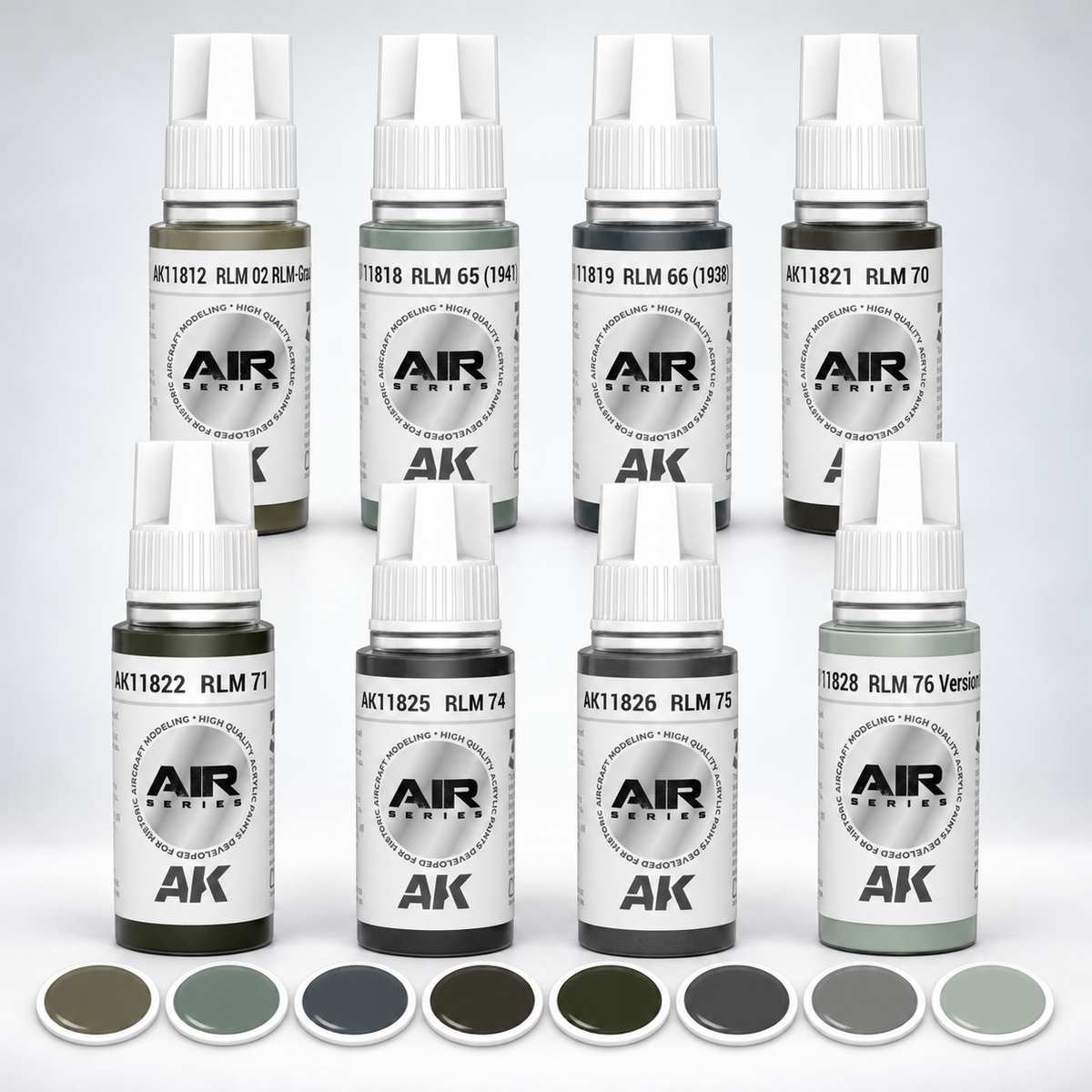 AK Interactive: 3G Air - WWII Luftwaffe Mid-War Colors SET, product