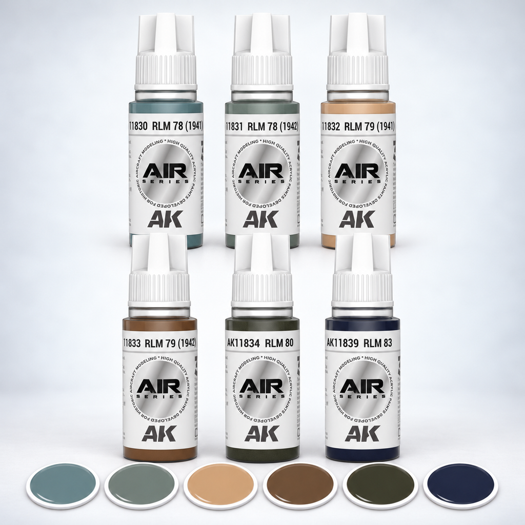 AK Interactive: 3G Air - WWII Luftwaffe Tropical Colors SET, product