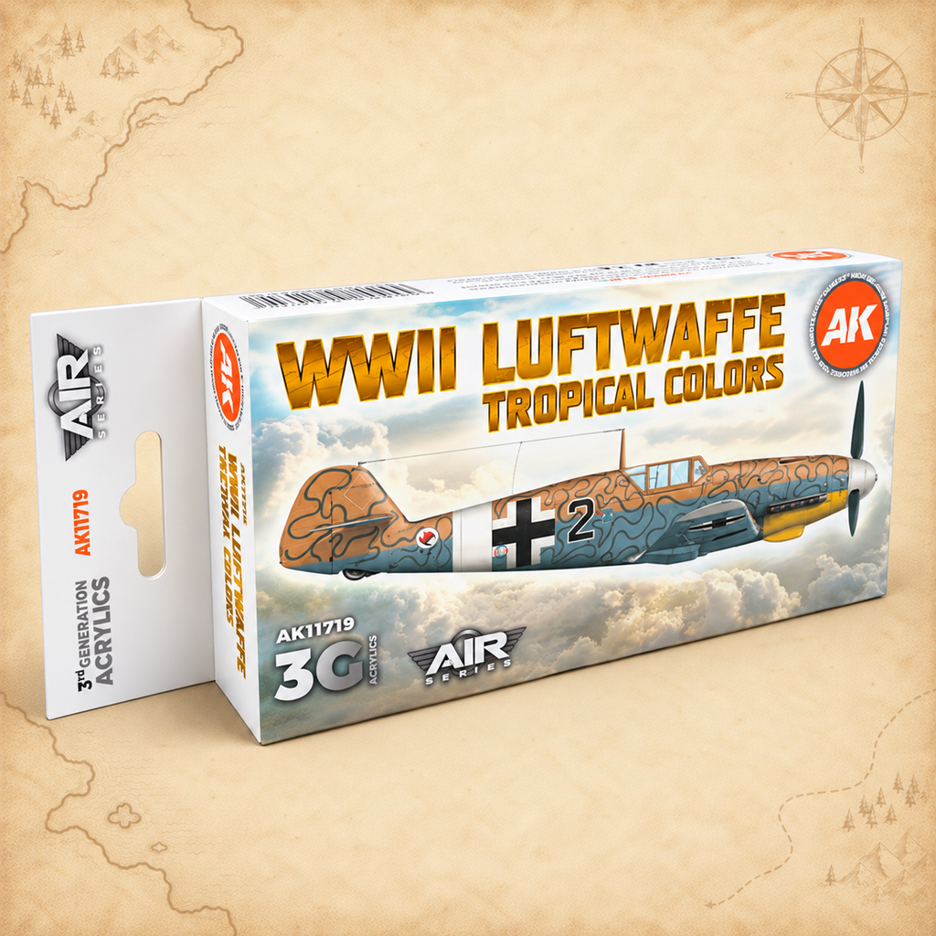 AK Interactive: 3G Air - WWII Luftwaffe Tropical Colors SET, alternate view