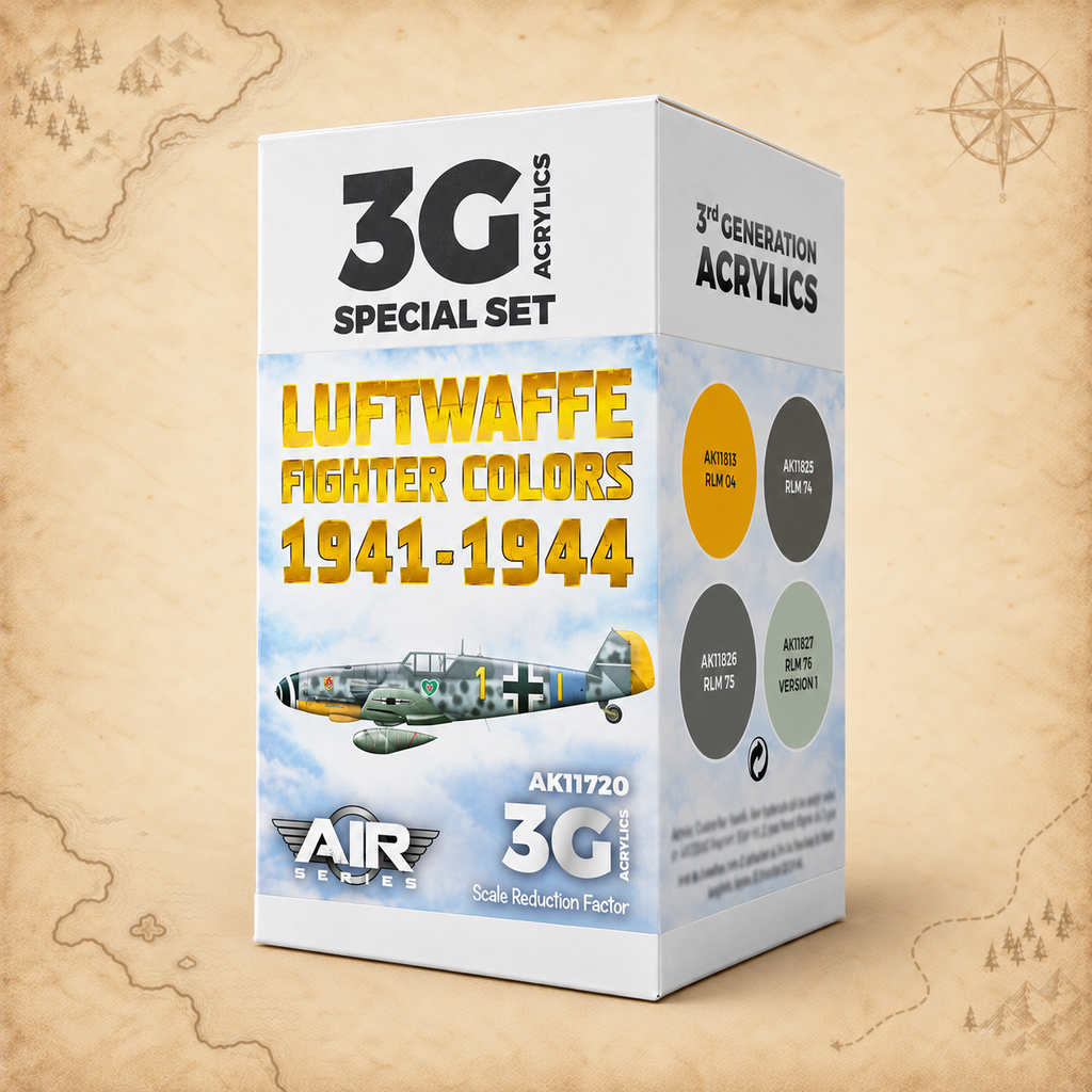 AK Interactive: 3G Air - WWII Luftwaffe Fighter Colors 1941-1944 SET, alternate view