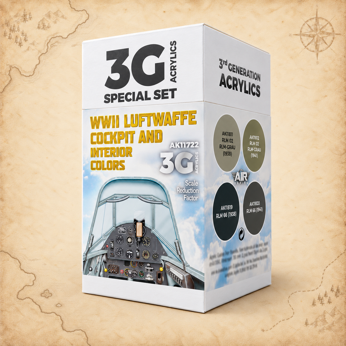 AK Interactive: 3G Air - WWII Luftwaffe Cockpit & Interior Colors SET, alternate view