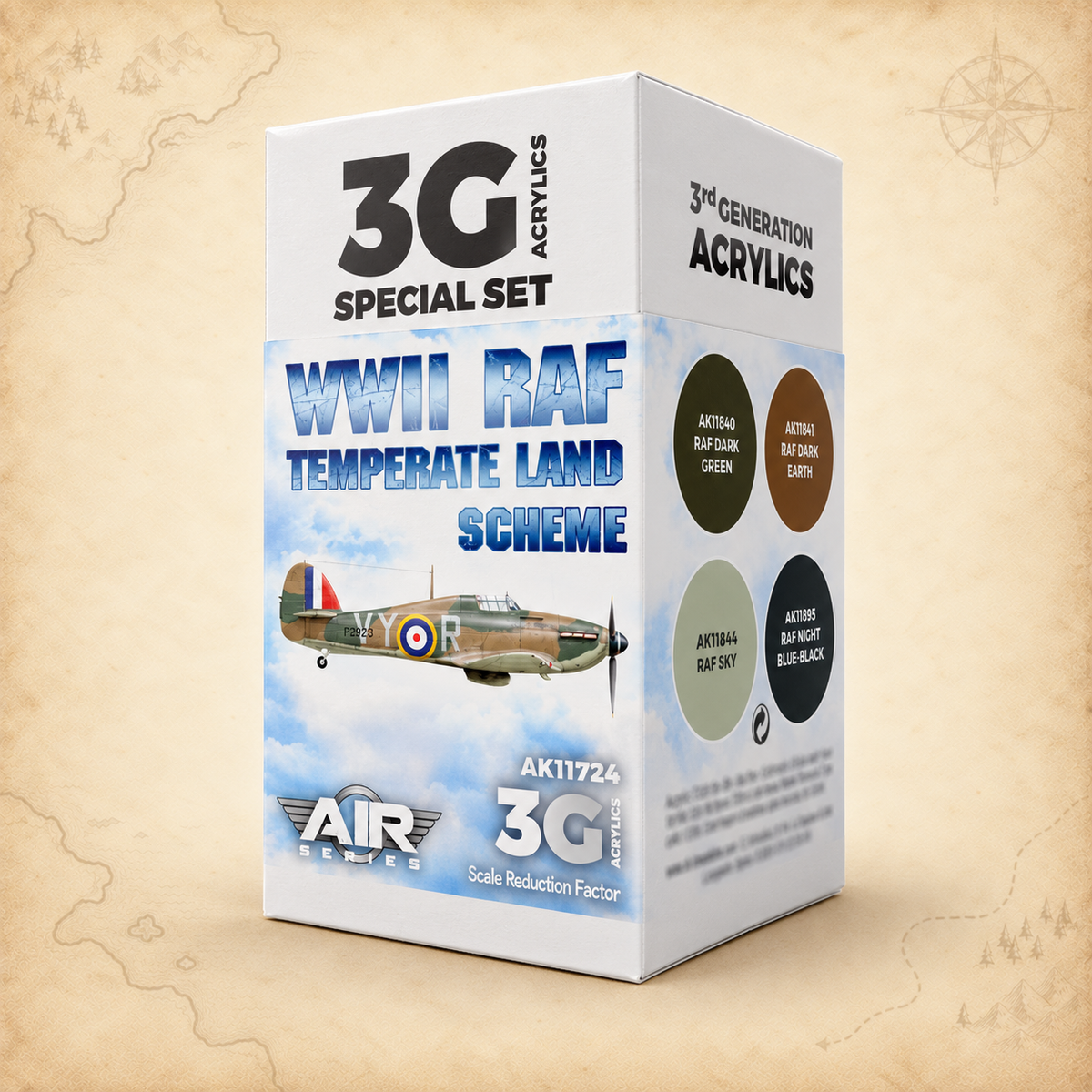 AK Interactive: 3G Air - WWII RAF Temperate Land Scheme SET, alternate view