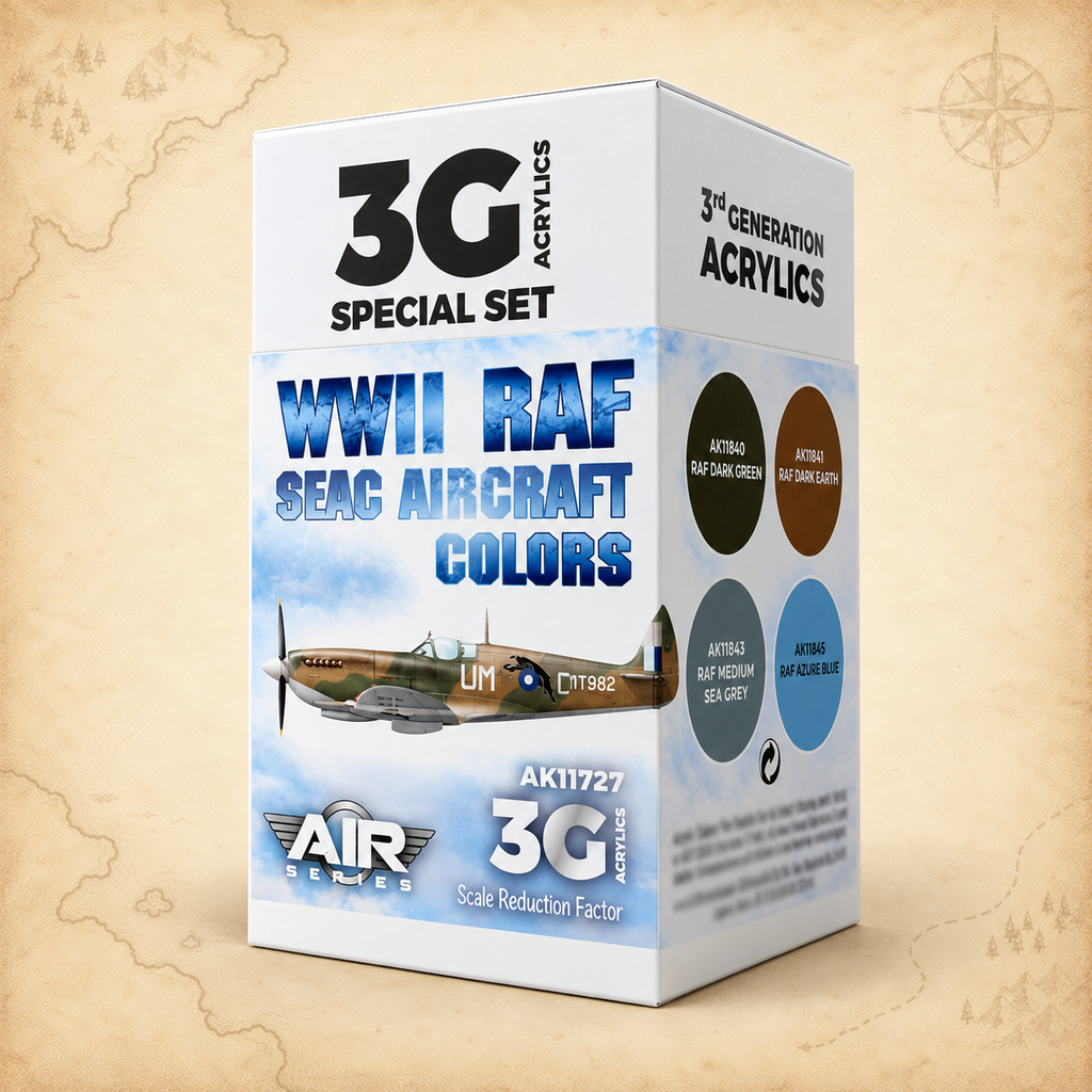 AK Interactive: 3G Air - WWII RAF SEAC Aircraft Colors SET, alternate view