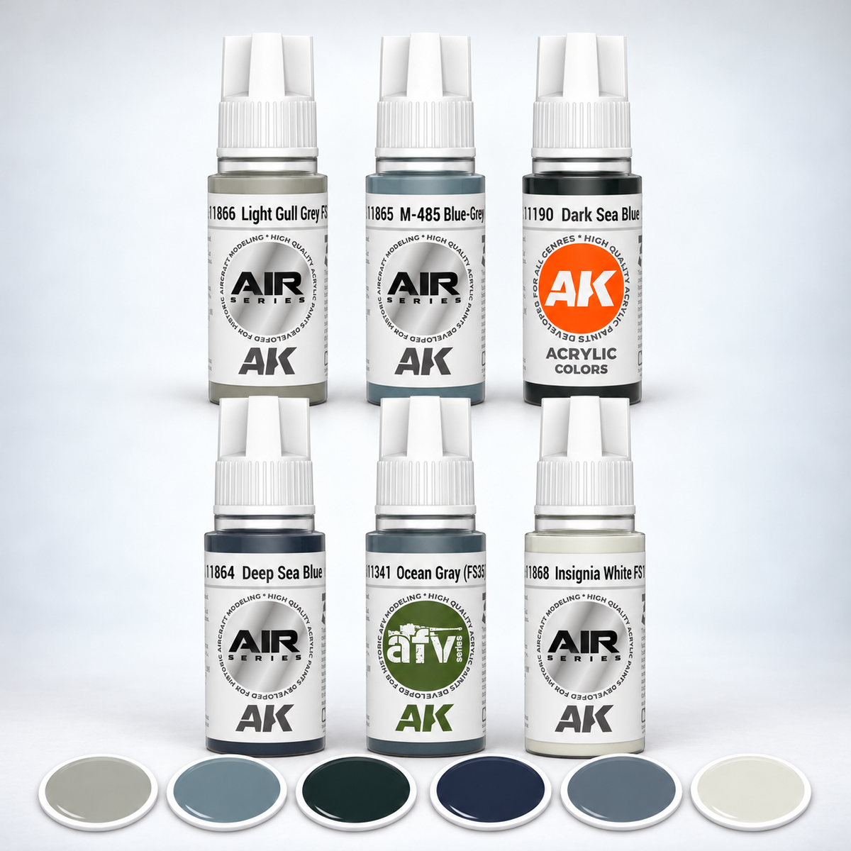 AK Interactive: 3G Air - WWII US Navy & USMC Aircraft Colors SET, product