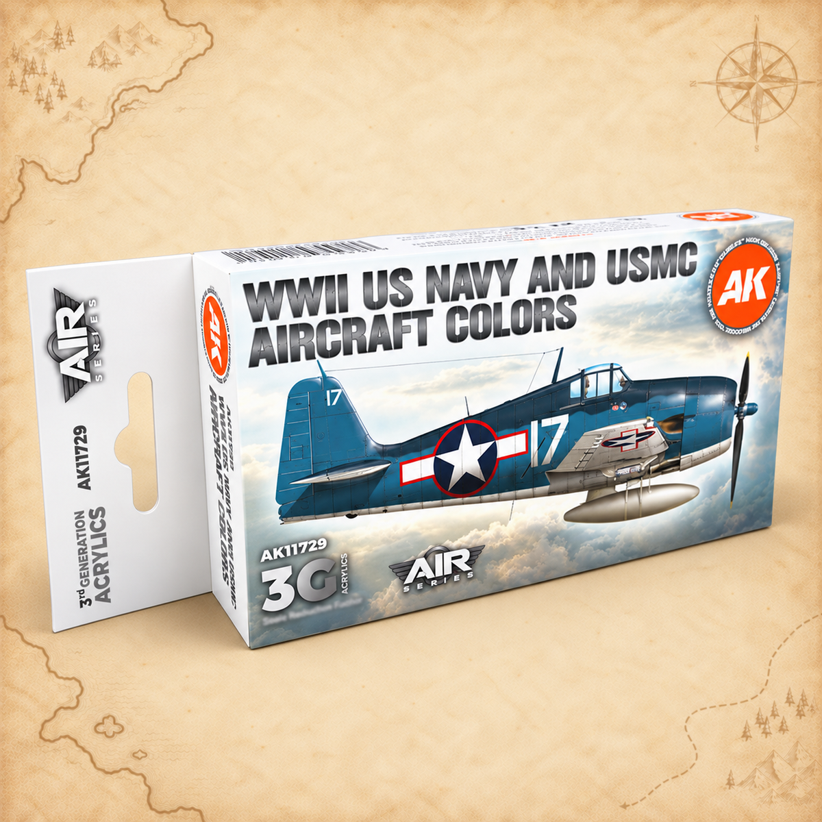 AK Interactive: 3G Air - WWII US Navy & USMC Aircraft Colors SET, alternate view