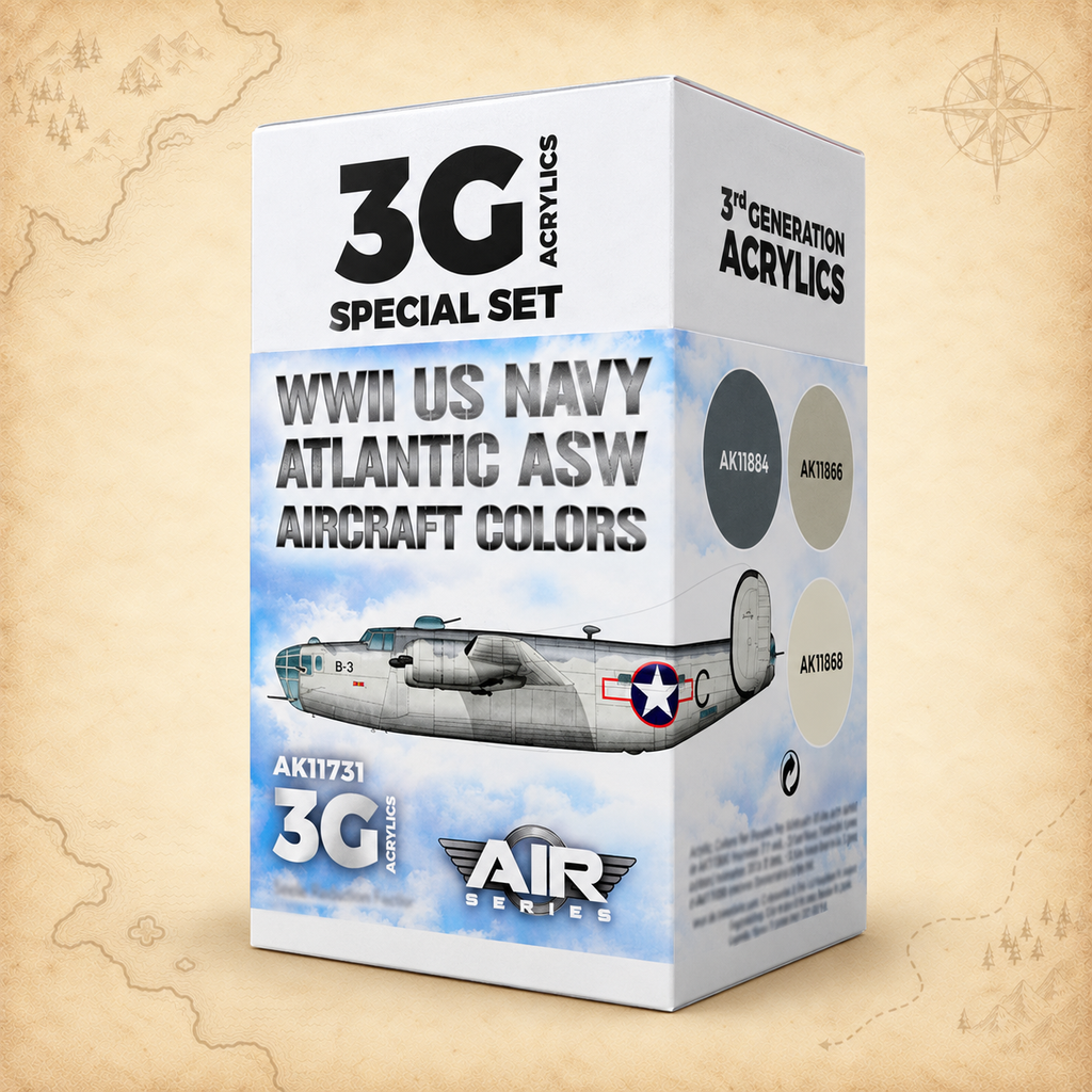 AK Interactive: 3G Air - WWII US Navy ASW Aircraft Colors SET, alternate view