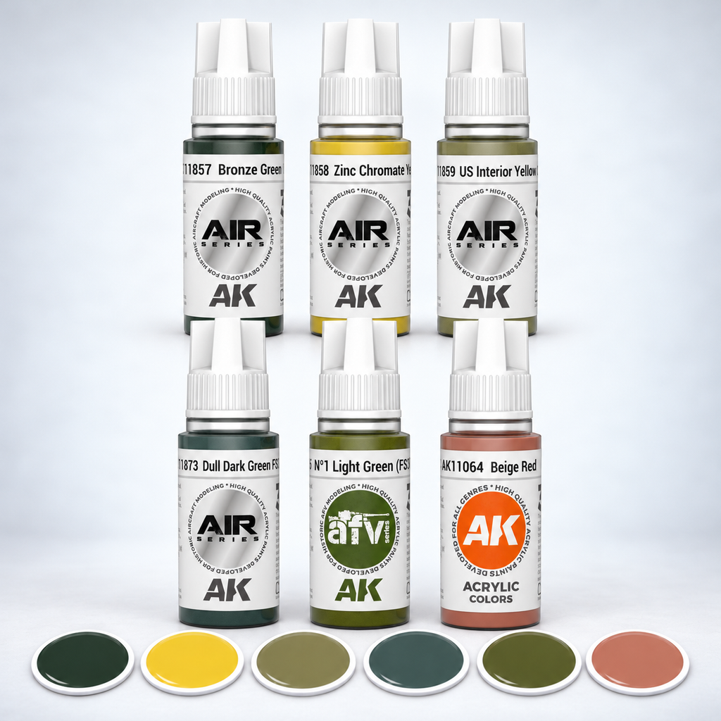 AK Interactive: 3G Air - WWII US Aircraft Interior Colors SET, product