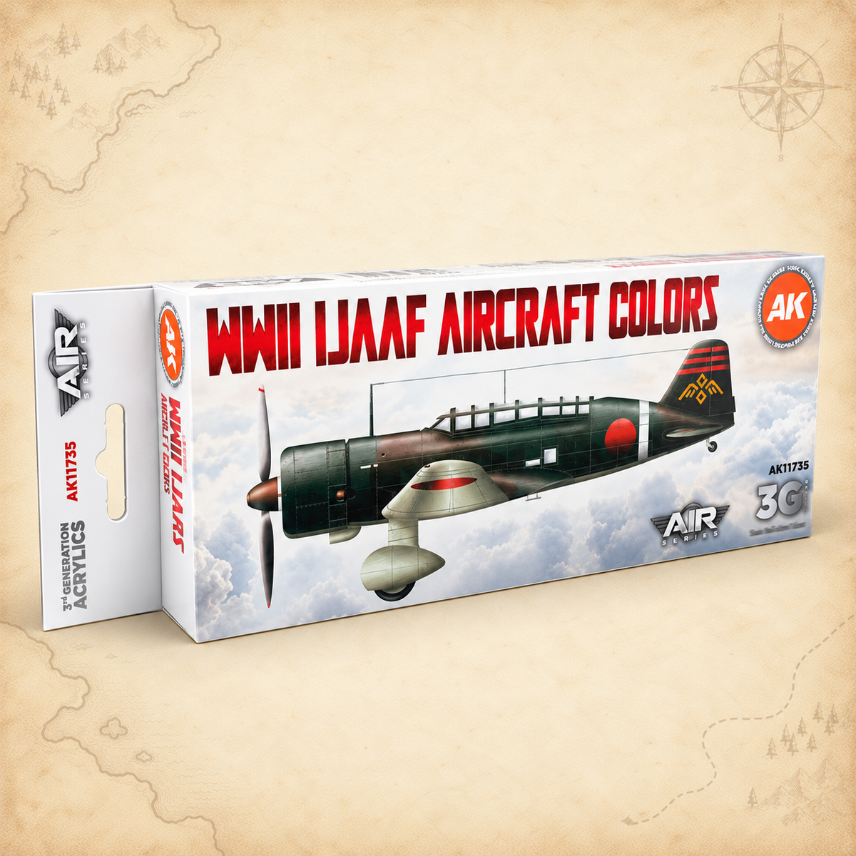 AK Interactive: 3G Air - WWII IJAAF Aircraft Colors SET, alternate view