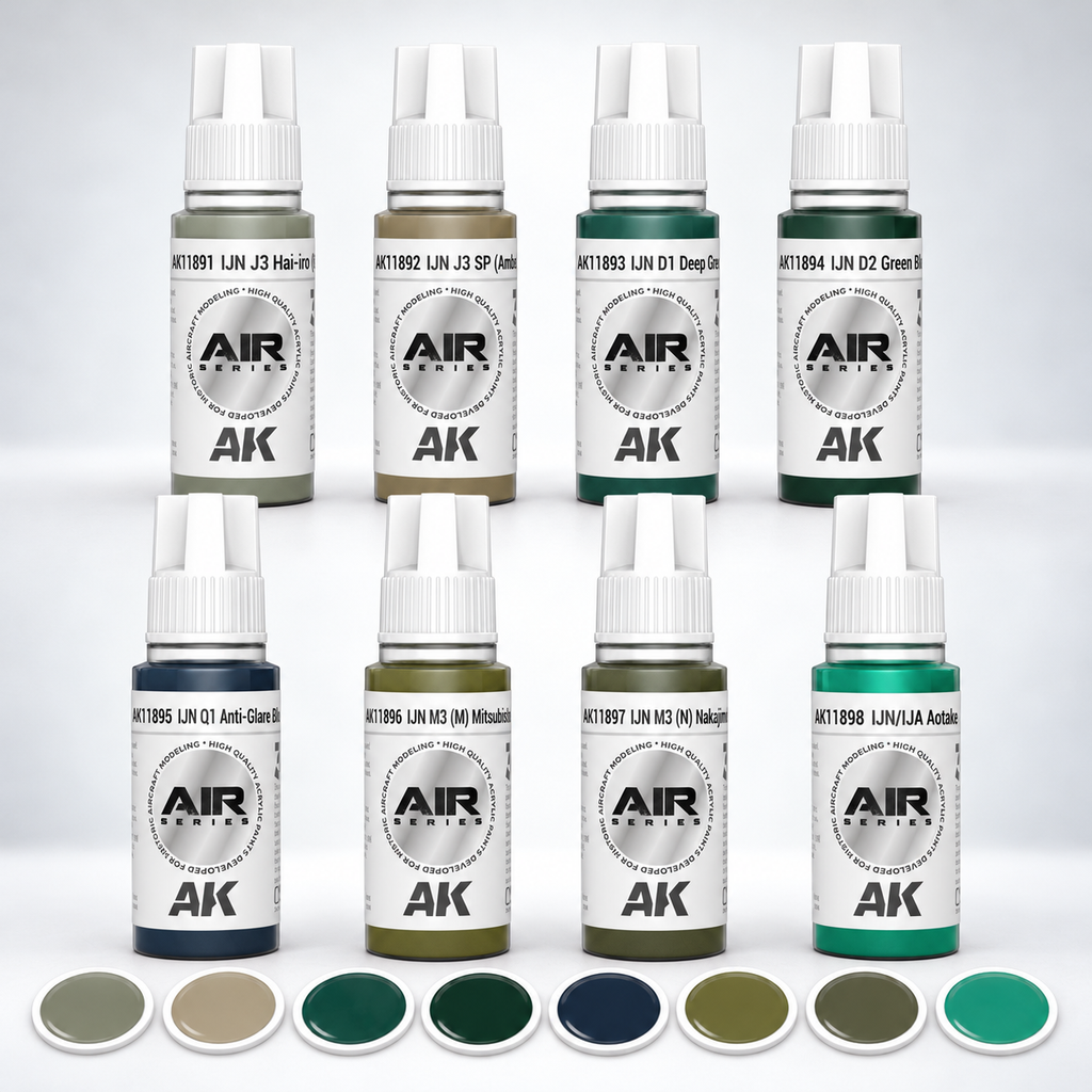 AK Interactive: 3G Air - WWII IJN Aircraft Colors SET, product