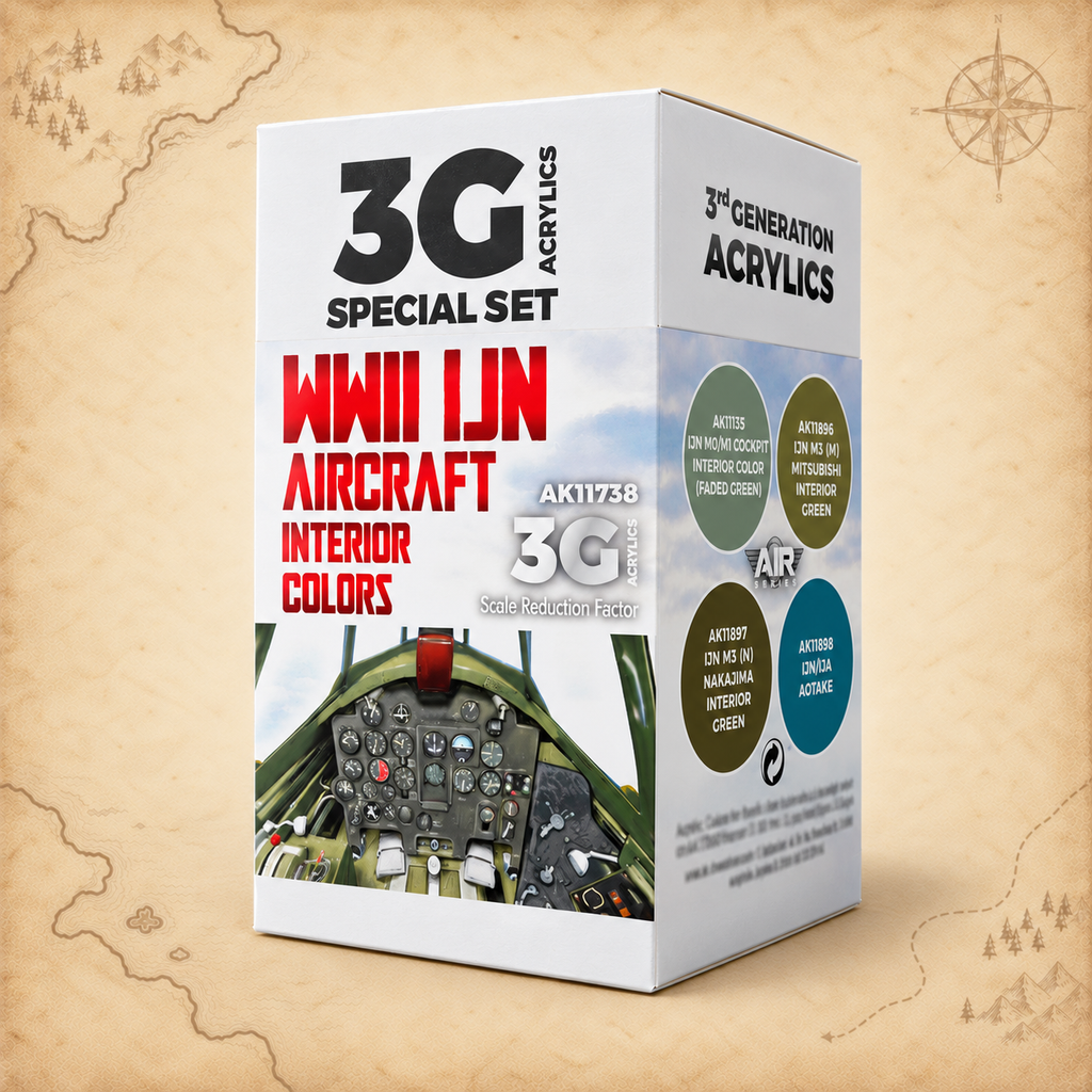 AK Interactive: 3G Air - WWII IJN Aircraft Interior Colors SET, alternate view