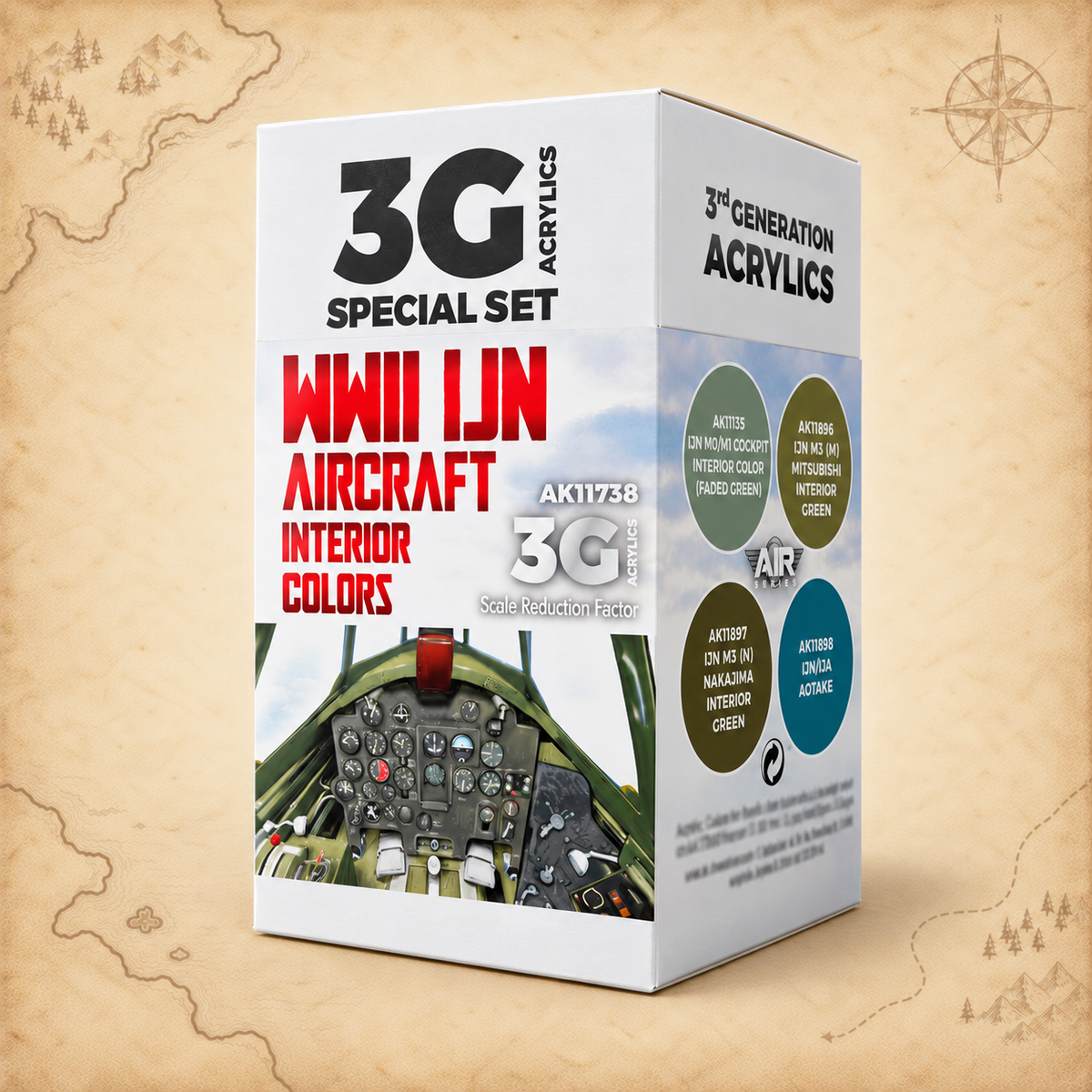 AK Interactive: 3G Air - WWII IJN Aircraft Interior Colors SET, alternate view