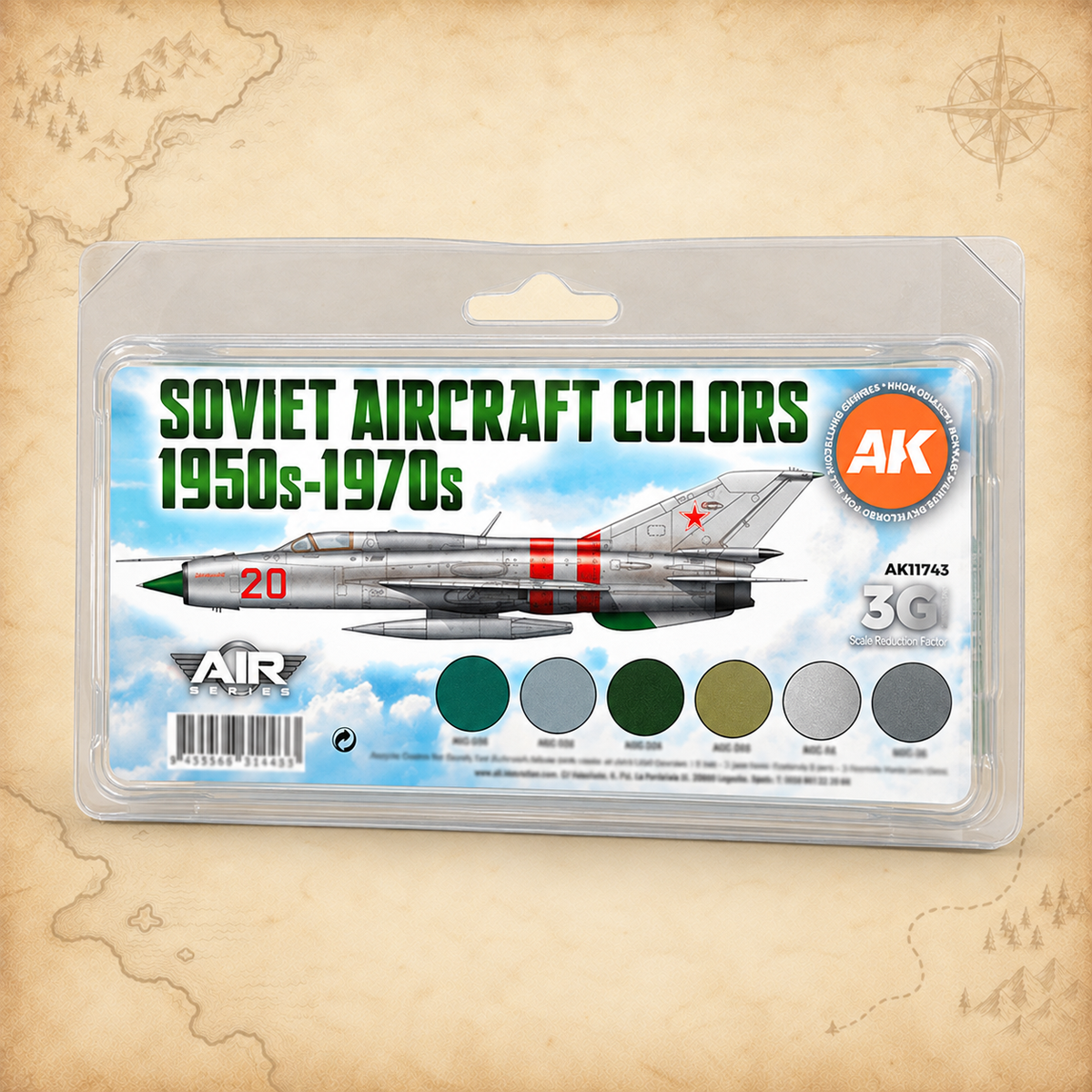 AK Interactive: 3G Air - Soviet Aircraft Colors 1950s-1970s SET, alternate view