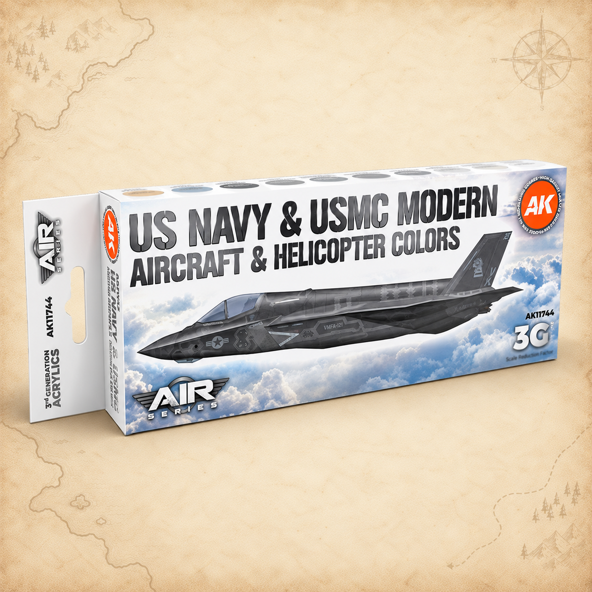 AK Interactive: 3G Air - US Navy & USMC Modern Aircraft & Helicopter SET, alternate view