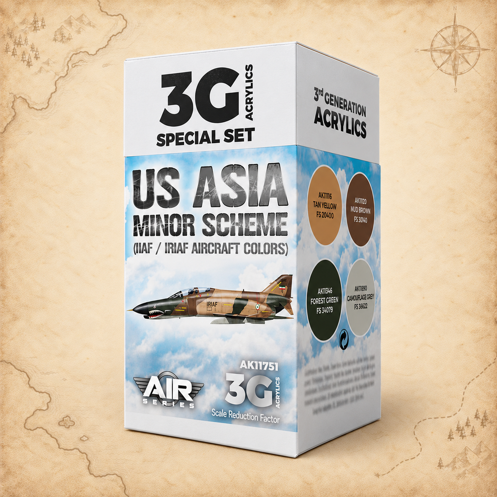 AK Interactive: 3G Air - US Asia Minor Scheme (IIAF/IRIAF Aircraft) SET, alternate view
