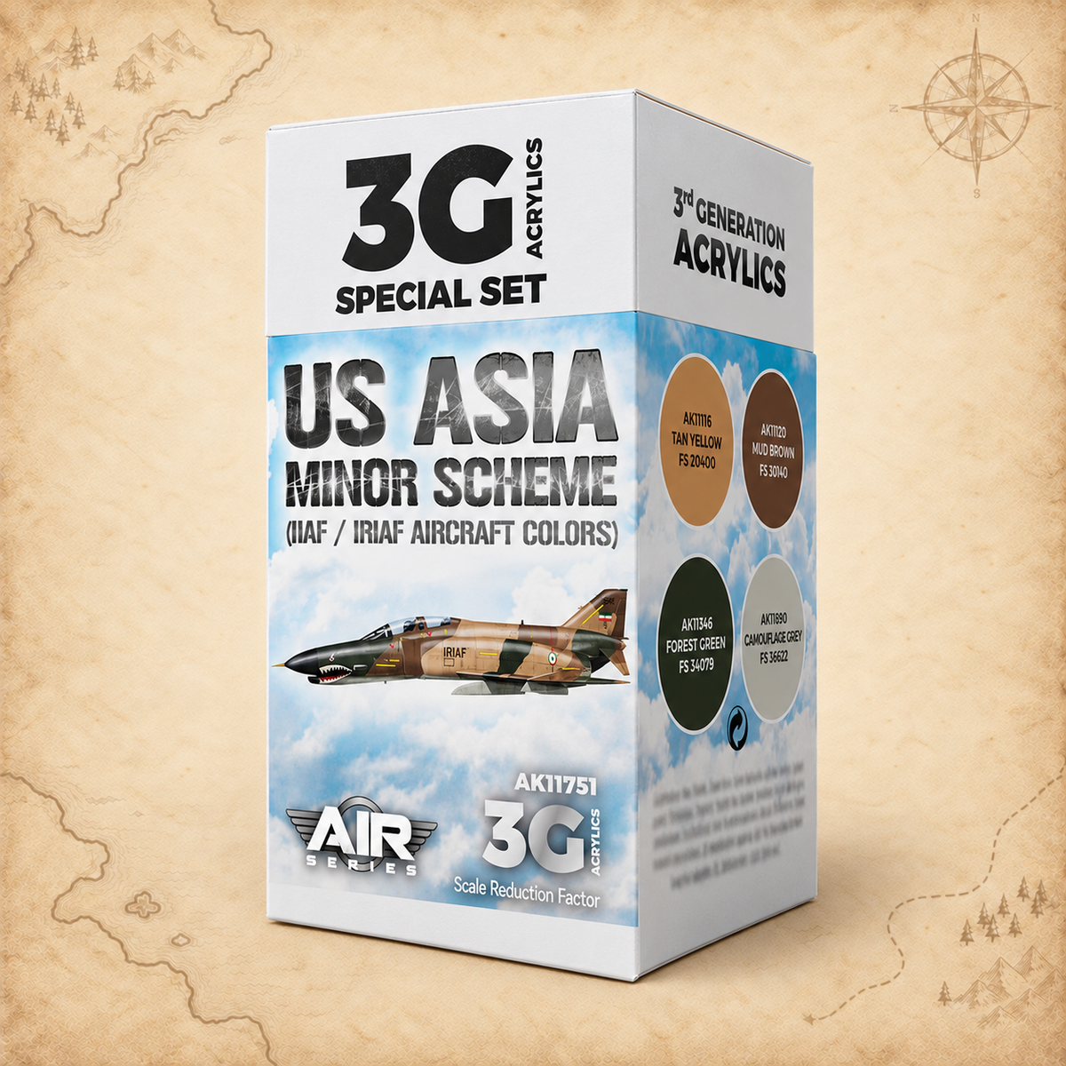 AK Interactive: 3G Air - US Asia Minor Scheme (IIAF/IRIAF Aircraft) SET, alternate view