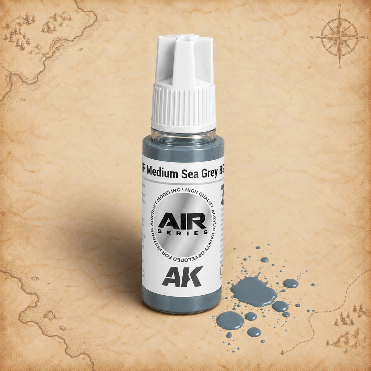 AK Interactive: 3G Air - RAF Medium Sea Grey BS381C/637, alternate view