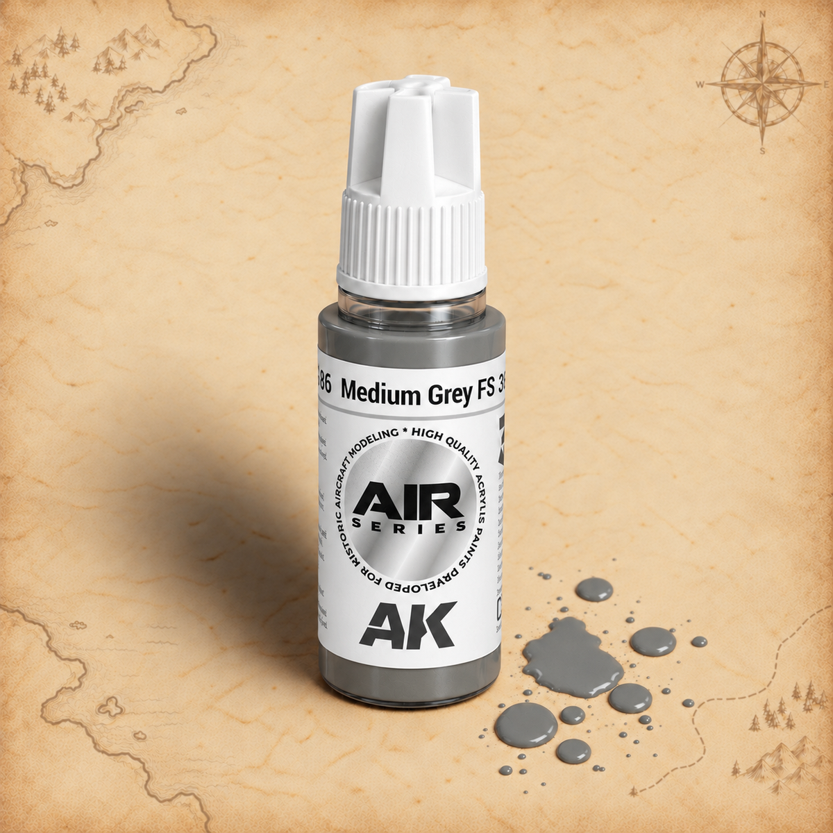 AK Interactive: 3G Air - Medium Grey FS 36270, alternate view