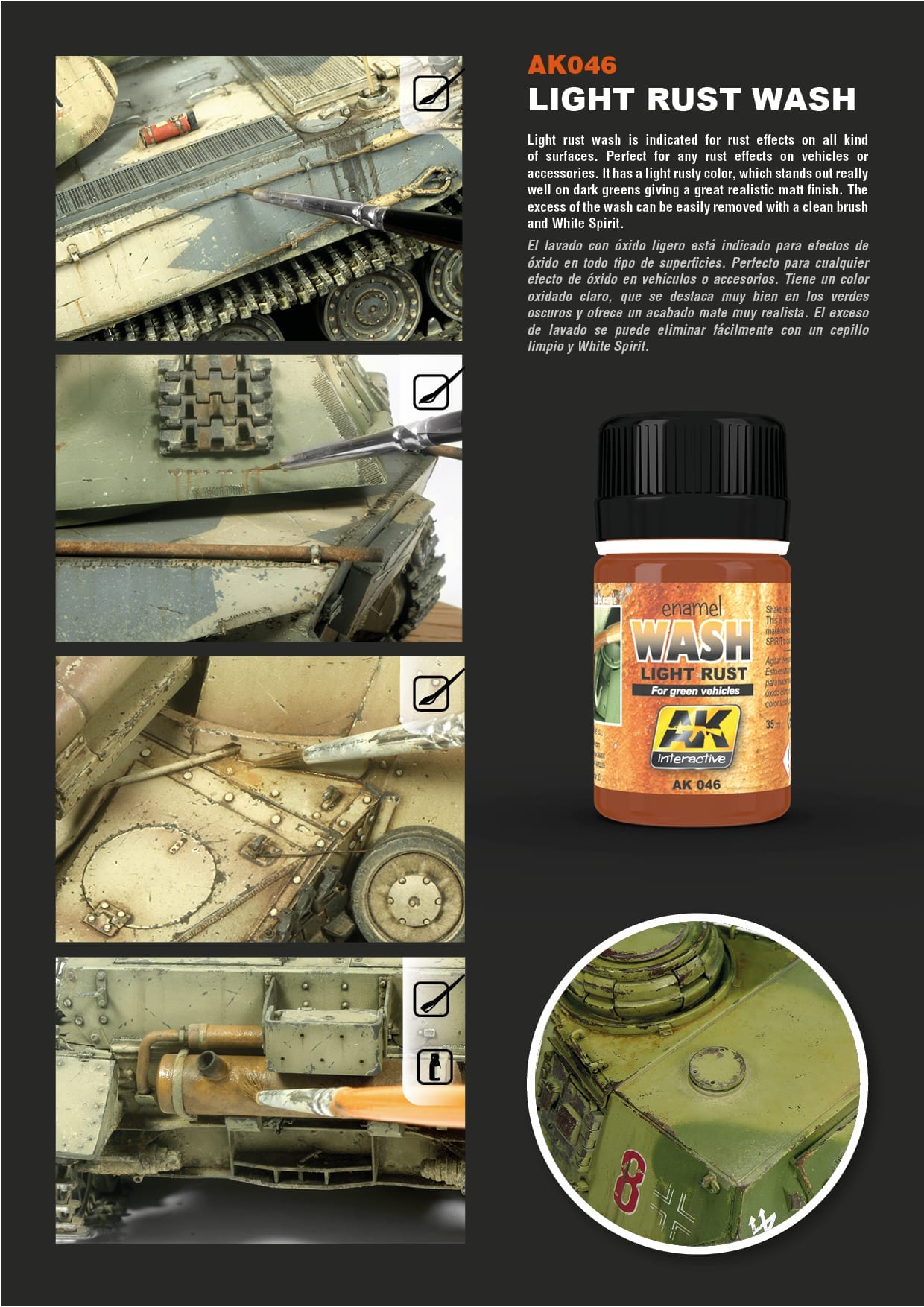 AK Interactive: Light Rust Wash (35ml) - product image 2