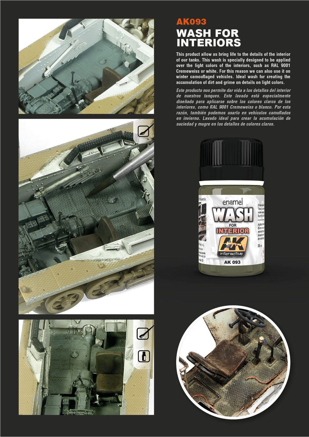 AK Interactive: Wash For Interiors (35ml) - product image 2