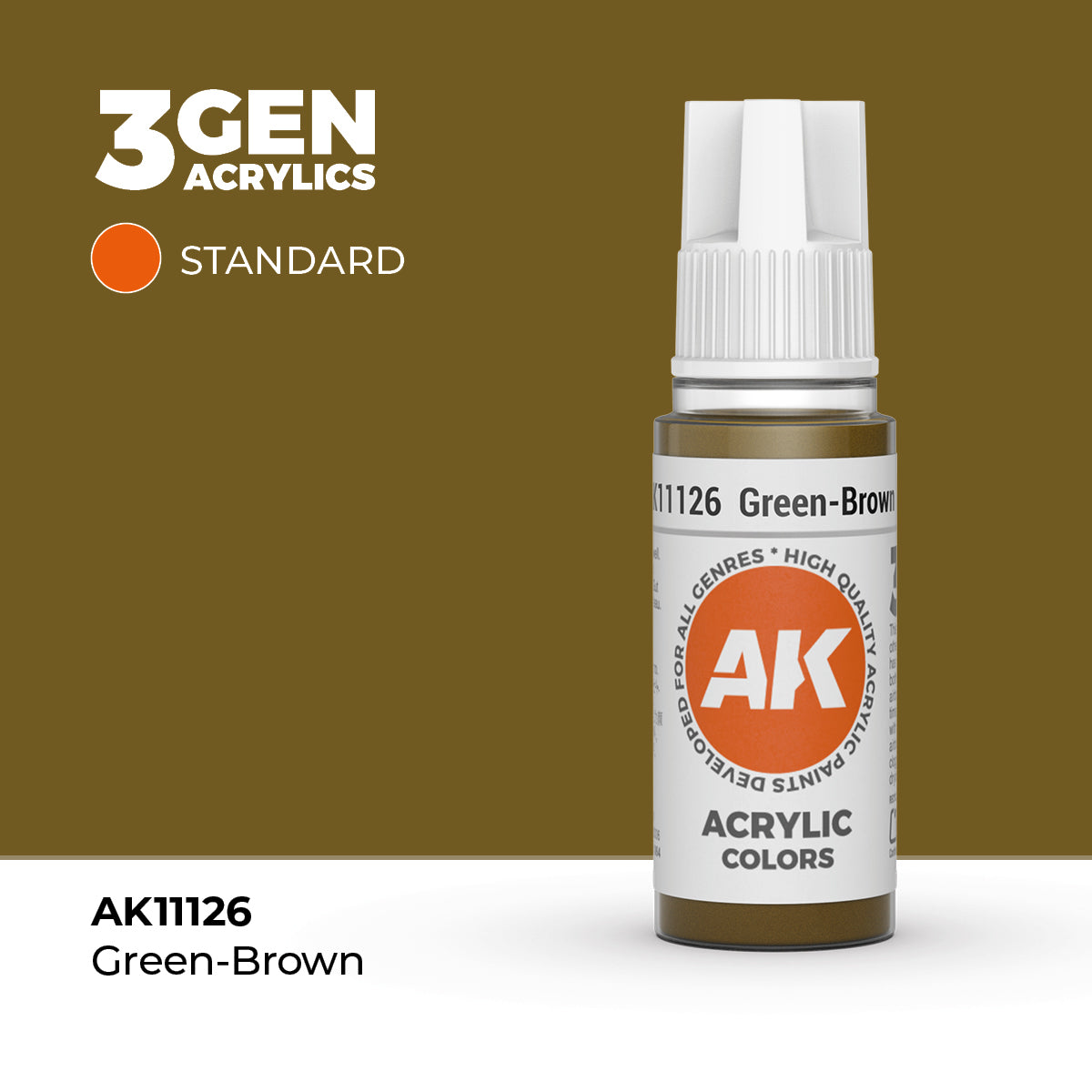 AK Interactive: 3G Acrylic Green-Brown (17ml)