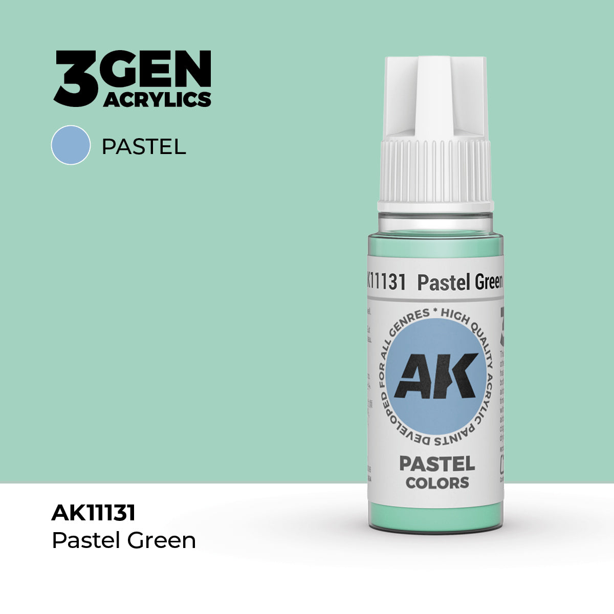 AK Interactive: 3G Acrylic Pastel Green (17ml)