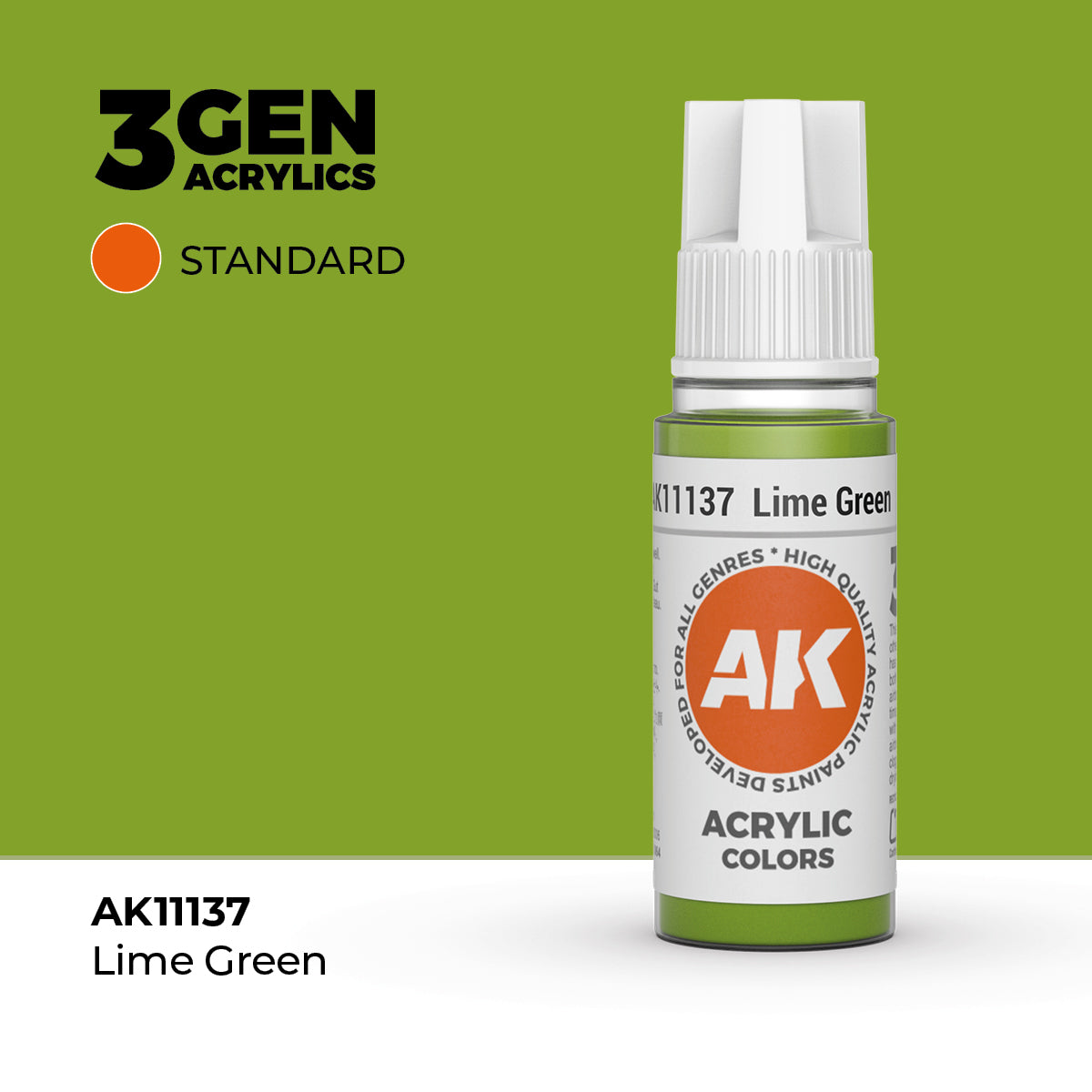 AK Interactive: 3G Acrylic Lime Green (17ml)