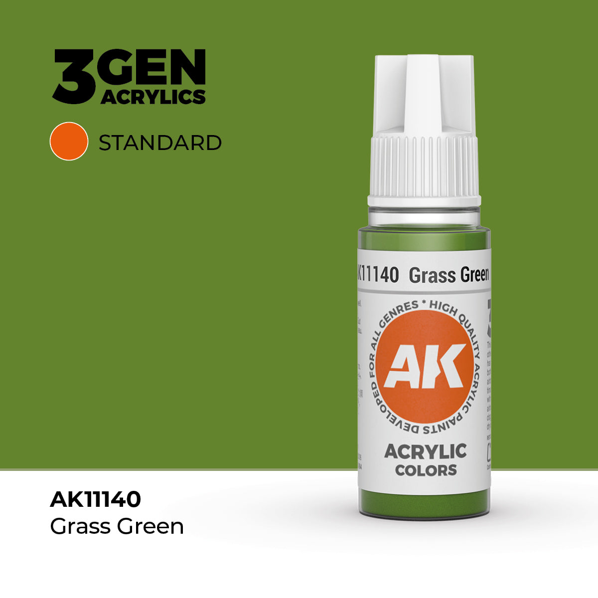 AK Interactive: 3G Acrylic Grass Green (17ml)