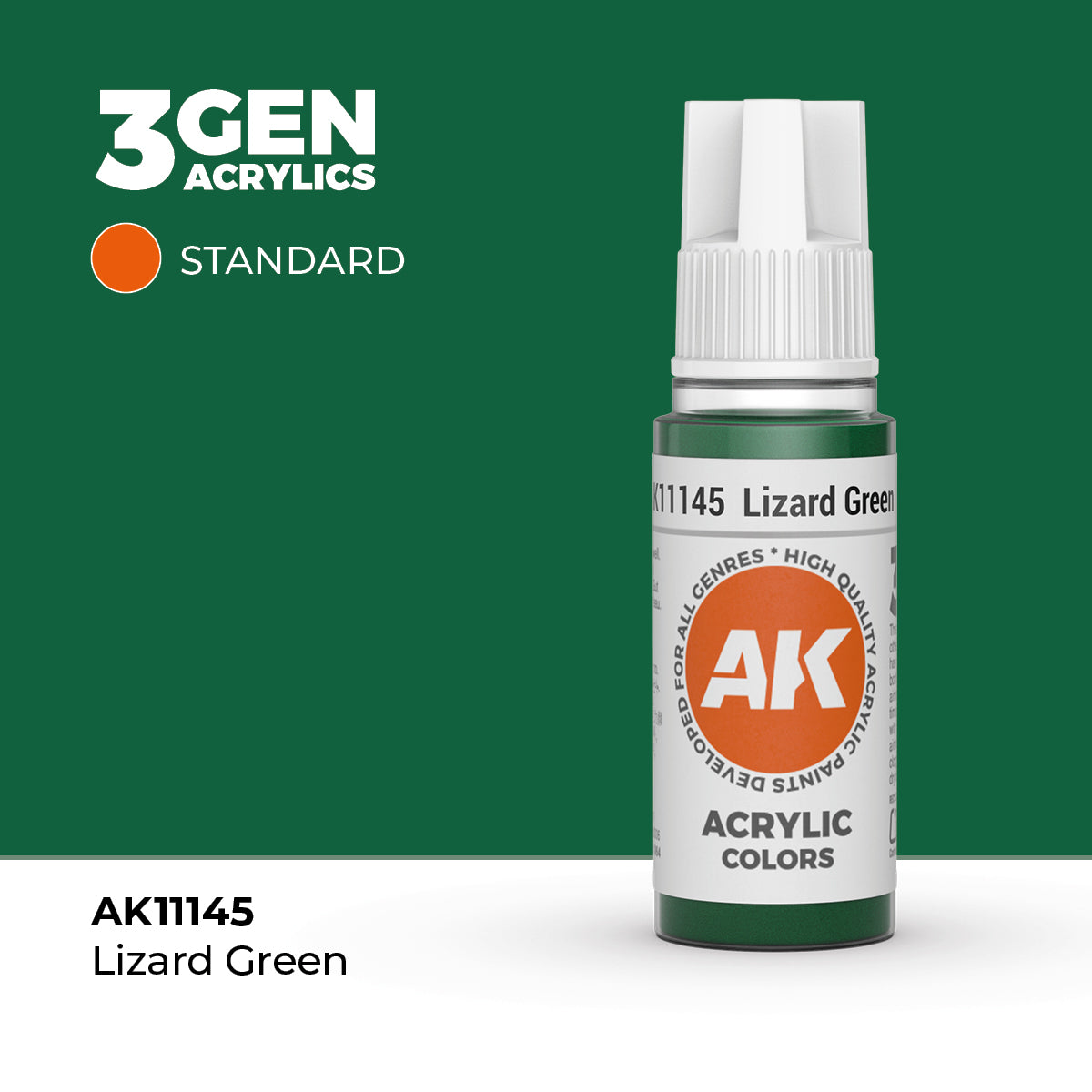 AK Interactive: 3G Acrylic Lizard Green (17ml)