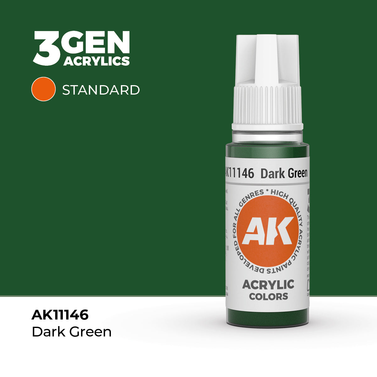 AK Interactive: 3G Acrylic Dark Green (17ml)