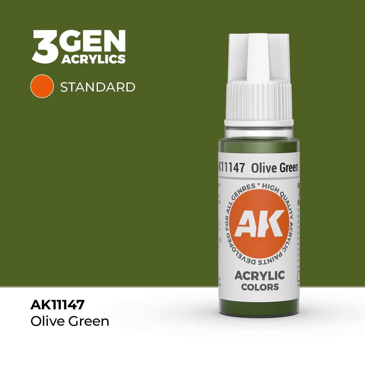 AK Interactive: 3G Acrylic Olive Green (17ml)