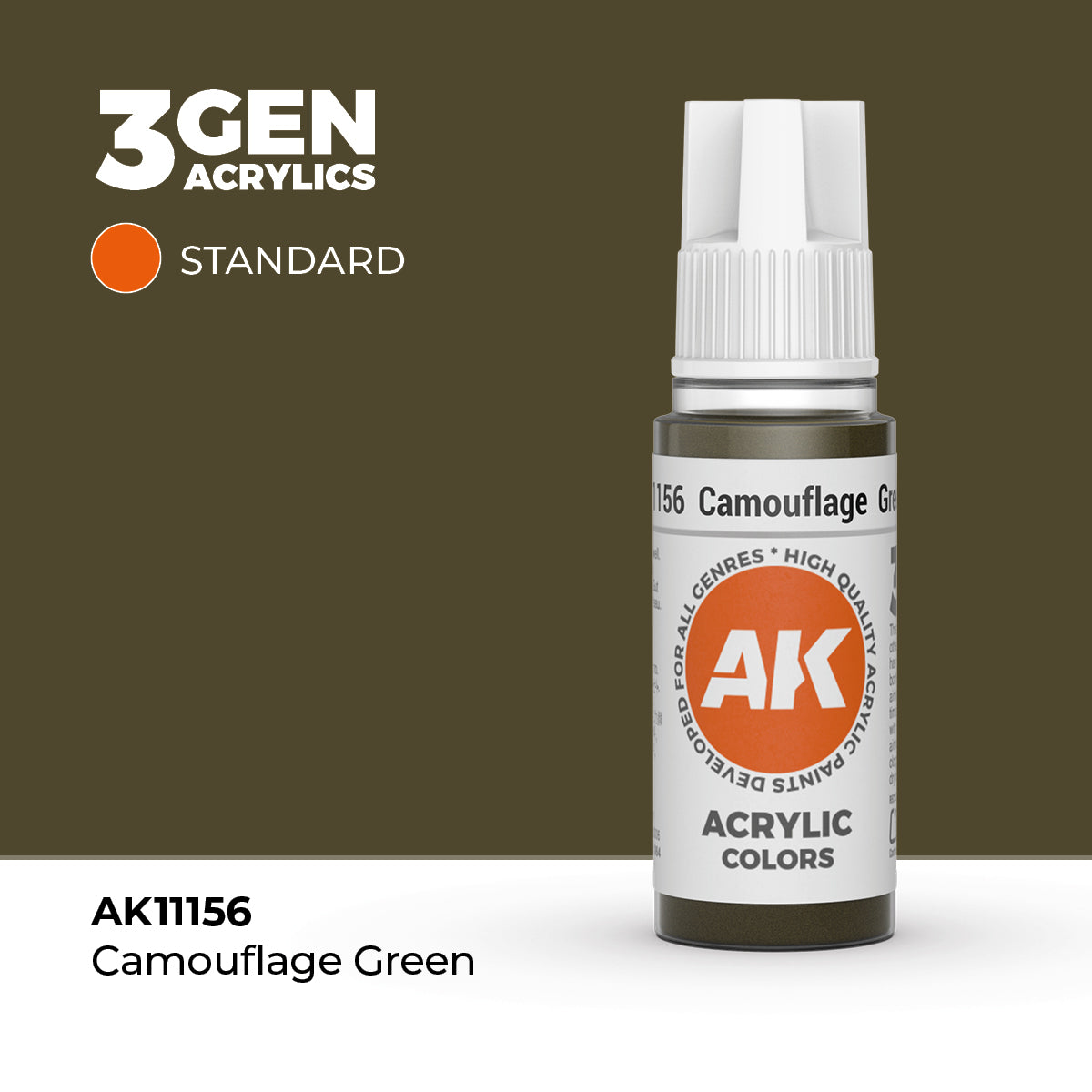 AK Interactive: 3G Acrylic Camouflage Green (17ml)