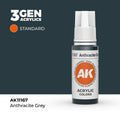 AK Interactive: 3G Acrylic Anthracite Grey (17ml)