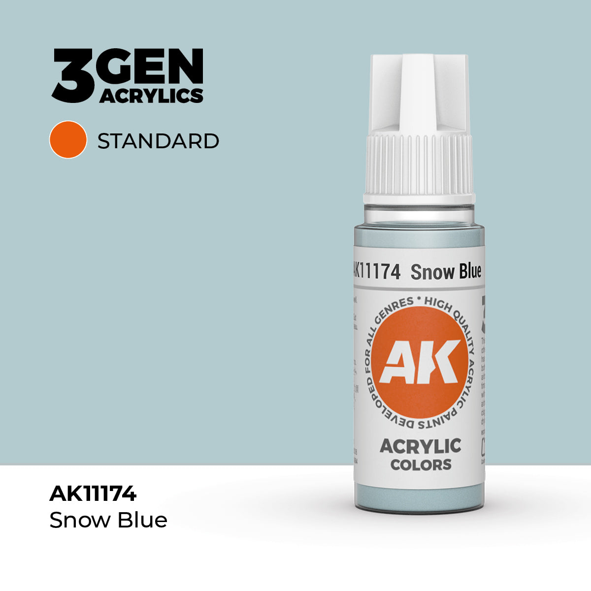 AK Interactive: 3G Acrylic Snow Blue (17ml)