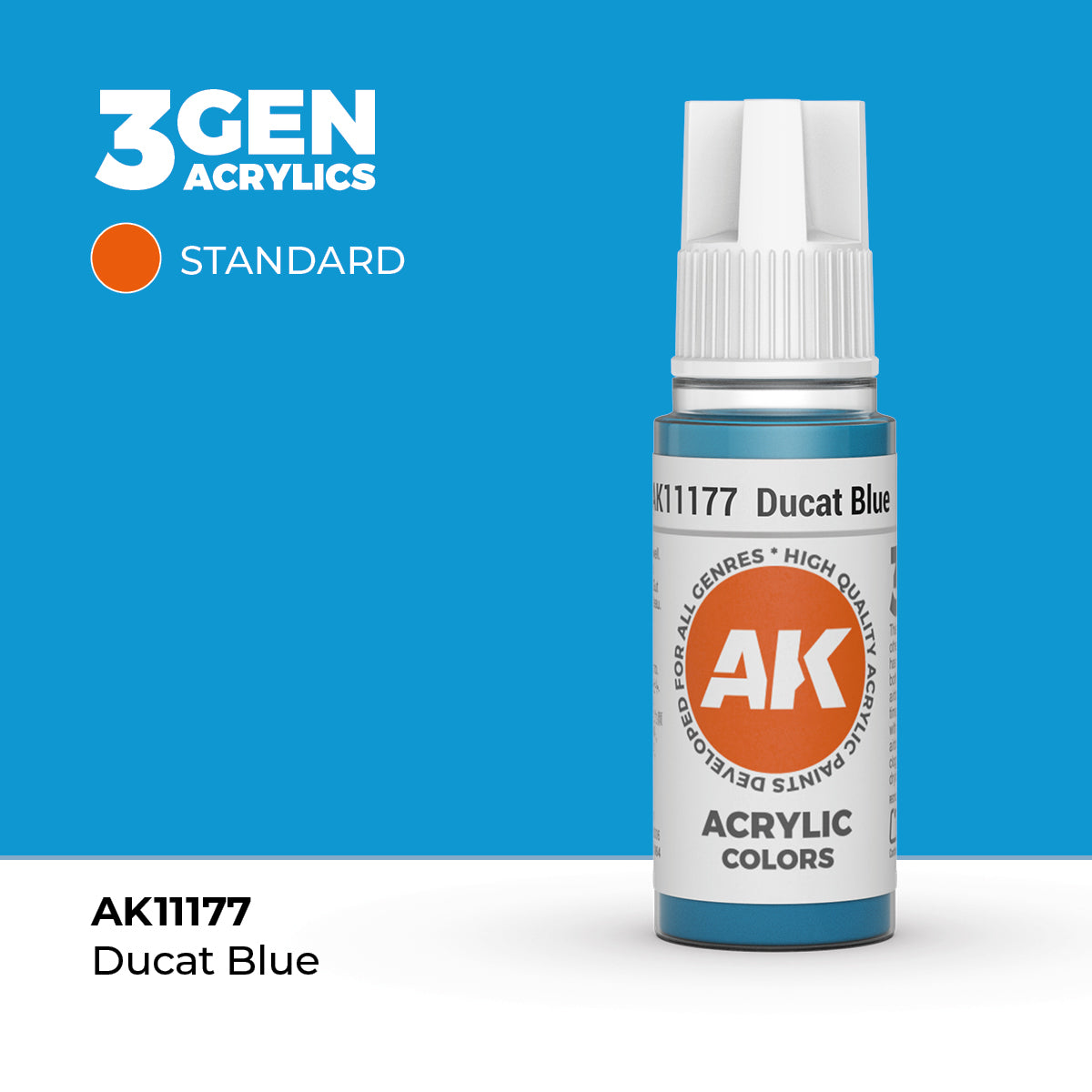 AK Interactive: 3G Acrylic Ducat Blue (17ml)