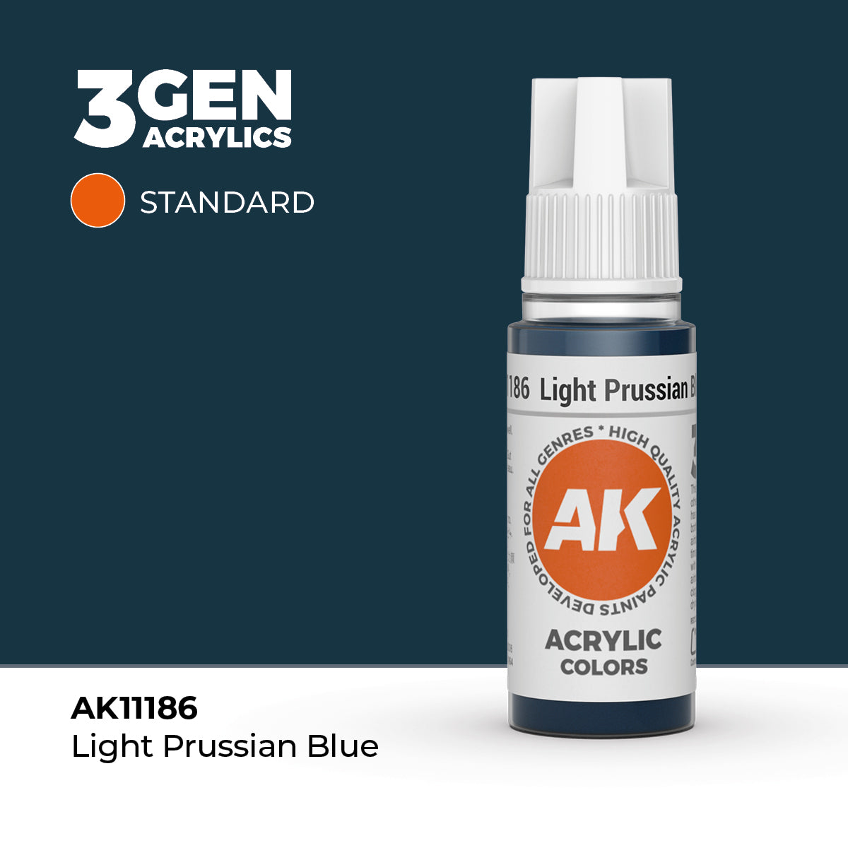 AK Interactive: 3G Acrylic Light Prussian Blue (17ml)