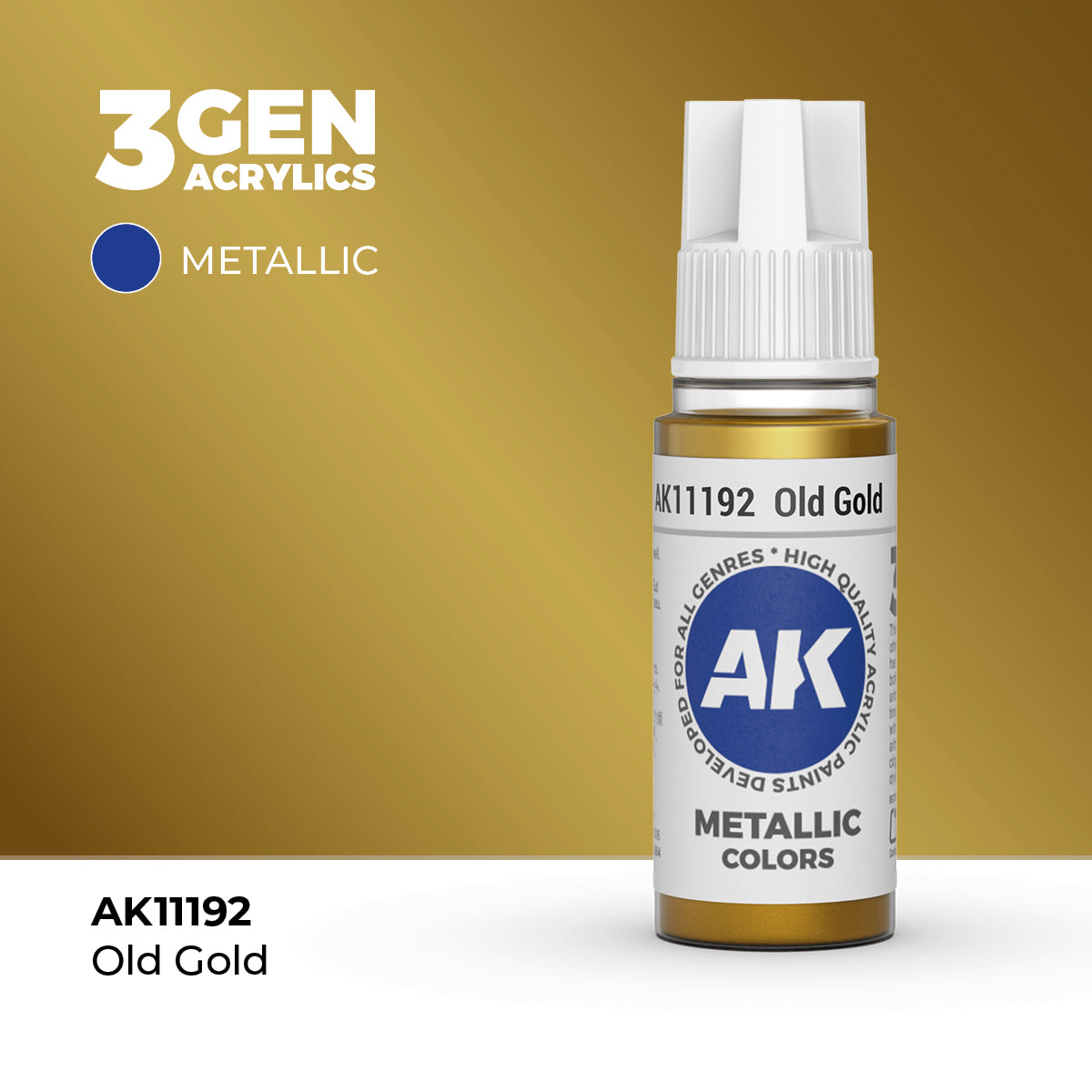 AK Interactive: 3G Acrylic Old Gold (17ml)